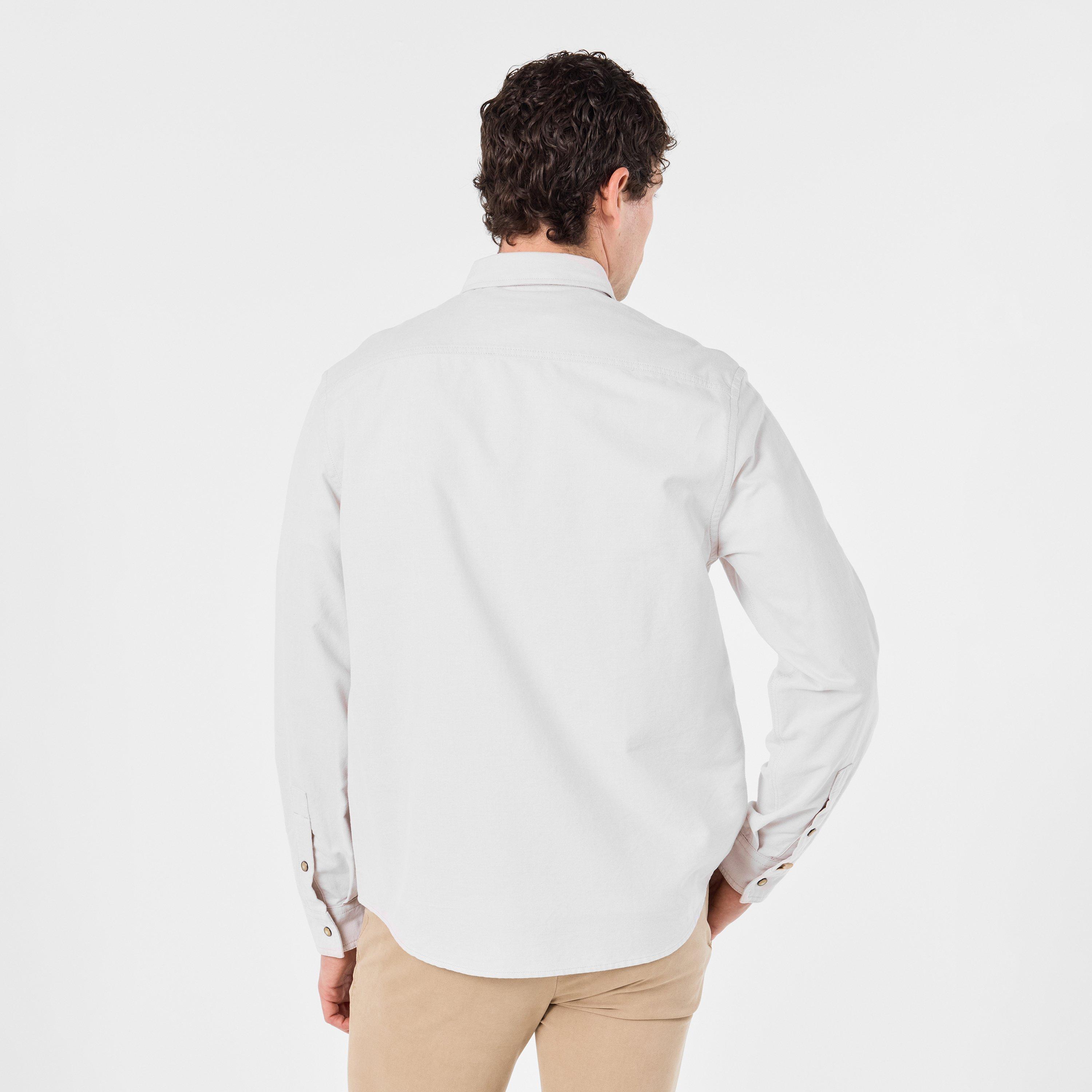 White - Jacob Cohen - Men's Long-Sleeve Pocket Plain Shirt - 4