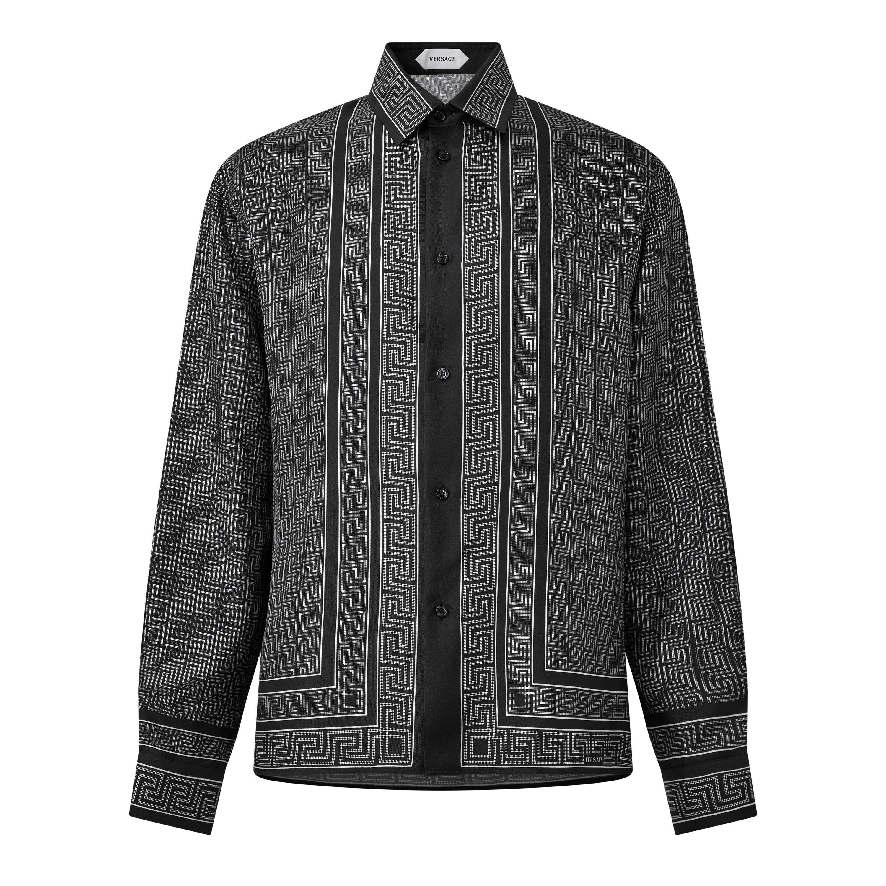Anthracite - Versace - Versace LS Silk Shrt Sn72 - 1
