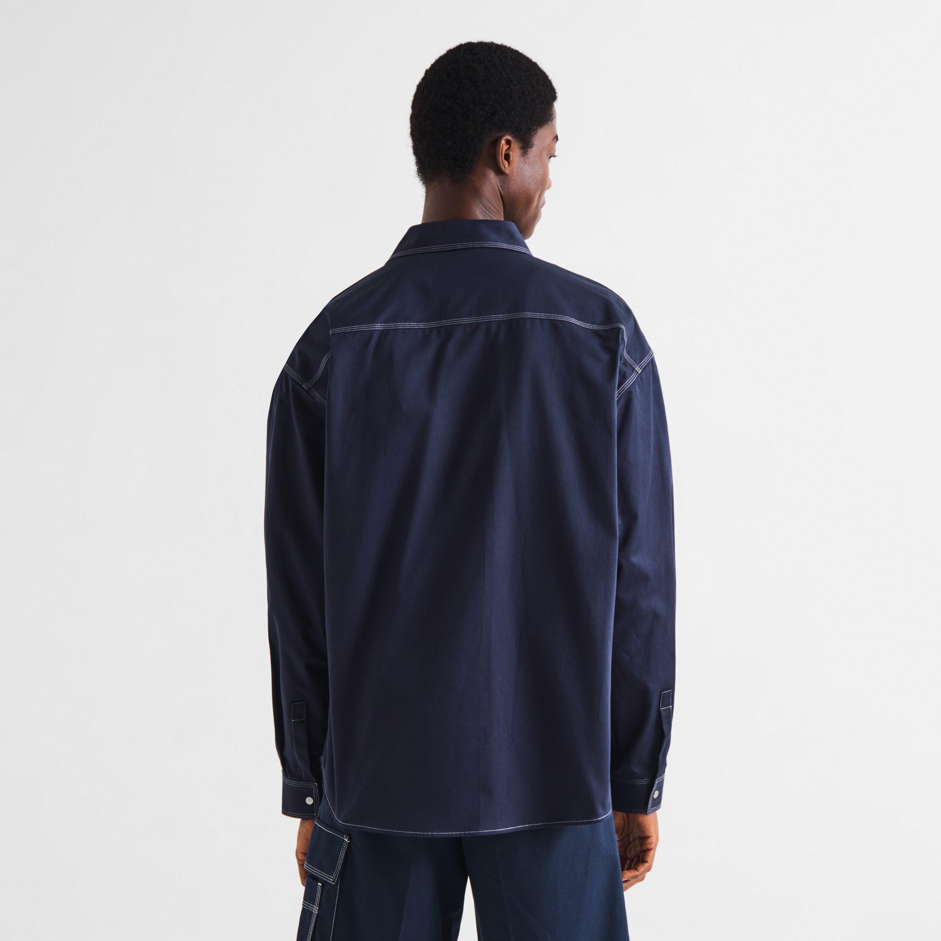 Navy - Fendi - Fendi Stitch LS Shrt Sn63 - 4