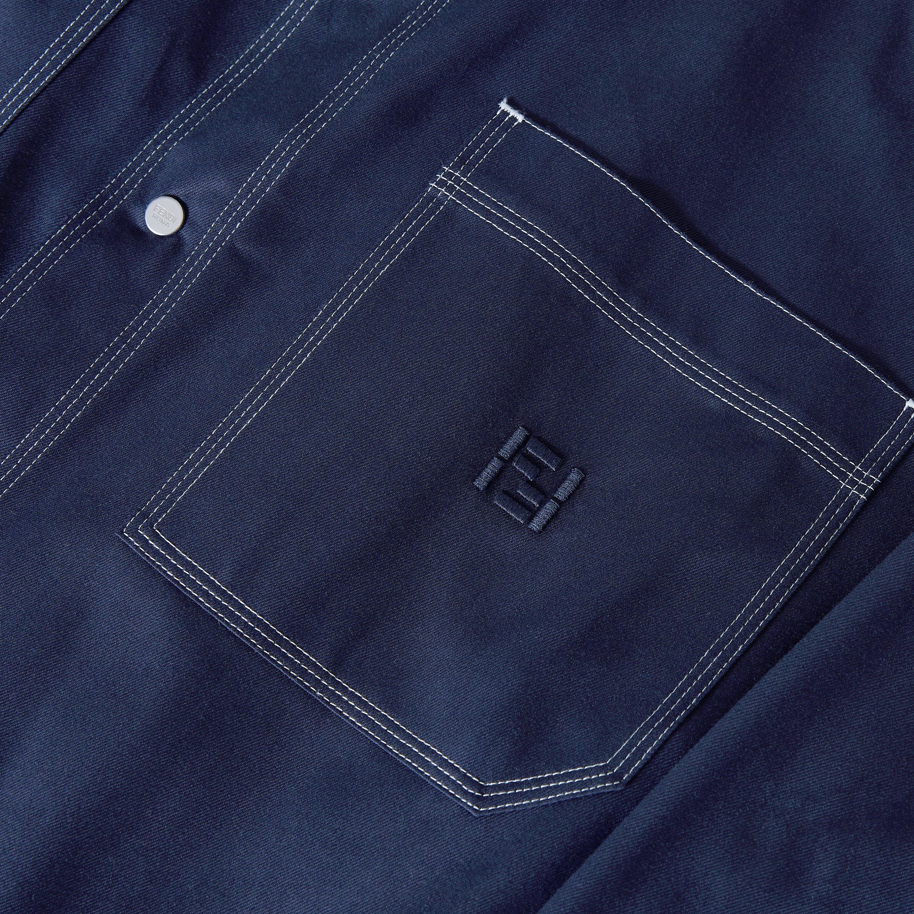 Navy - Fendi - Fendi Stitch LS Shrt Sn63 - 3
