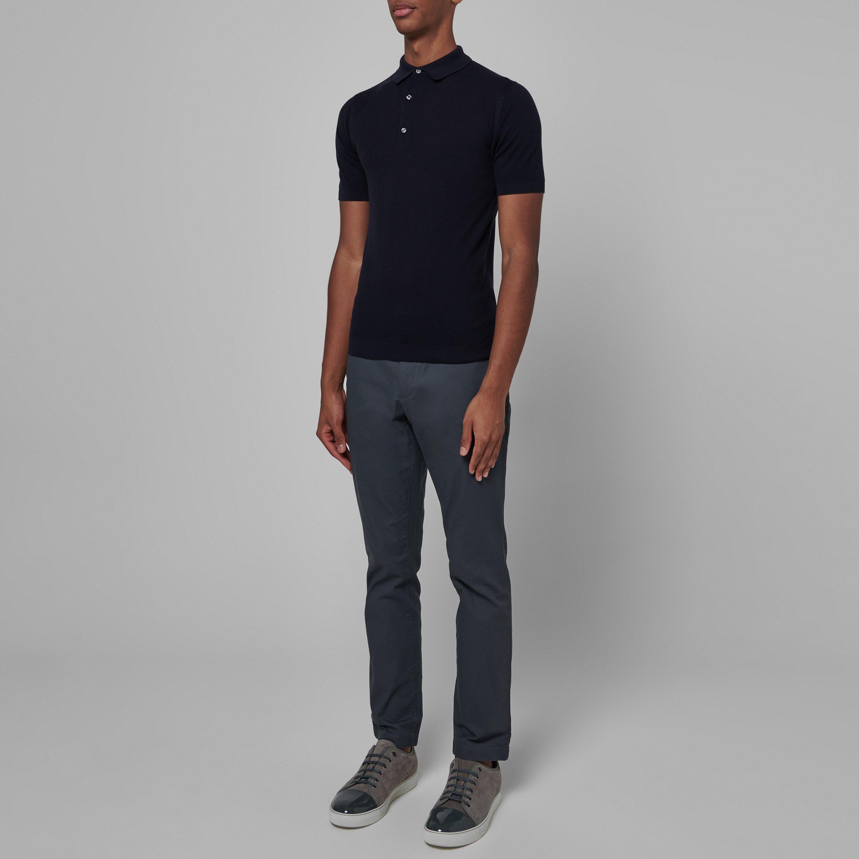 Navy - John Smedley - Roth Polo Shirt - 6