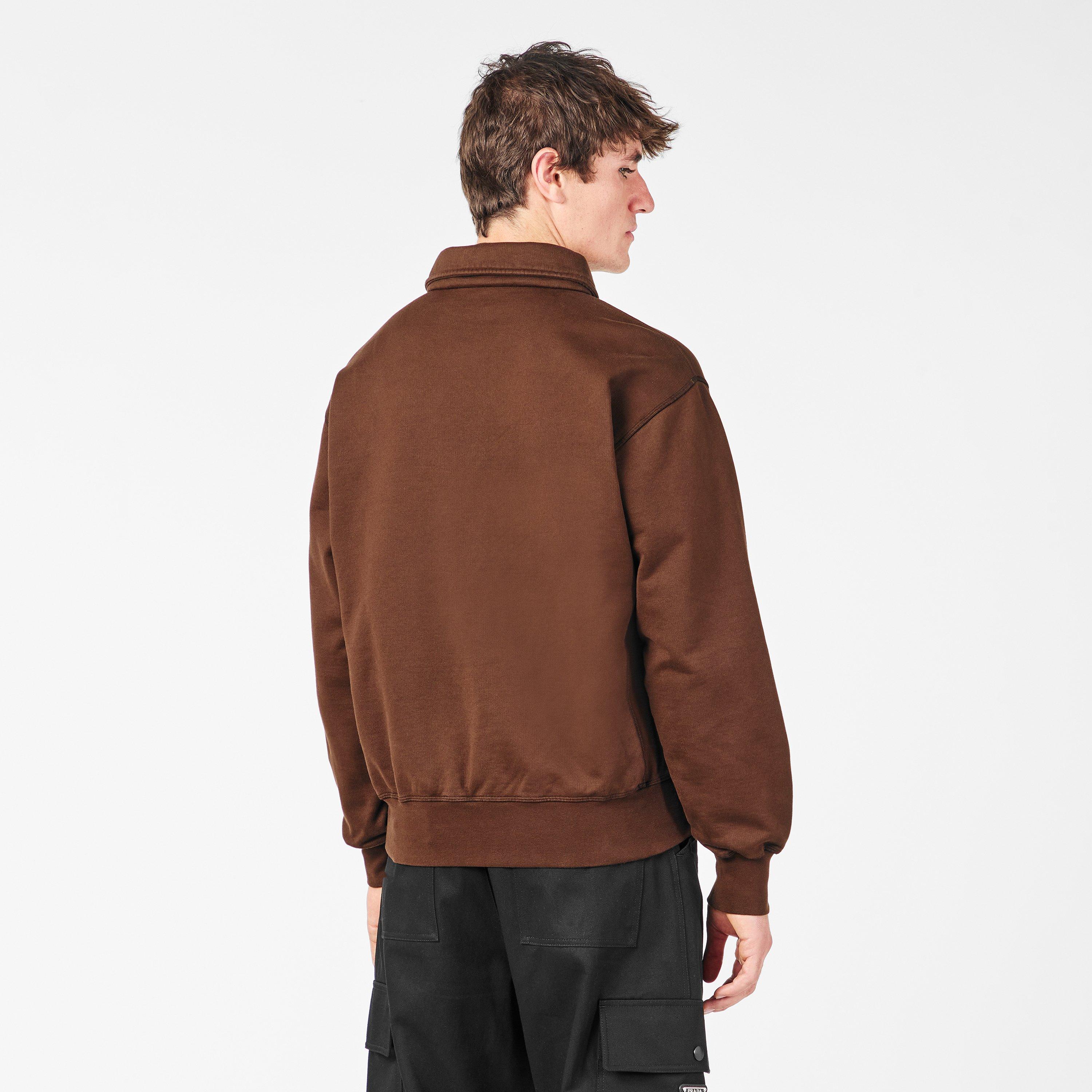 Cacao - Prada - Men's Quarter Zip Fleece - 4