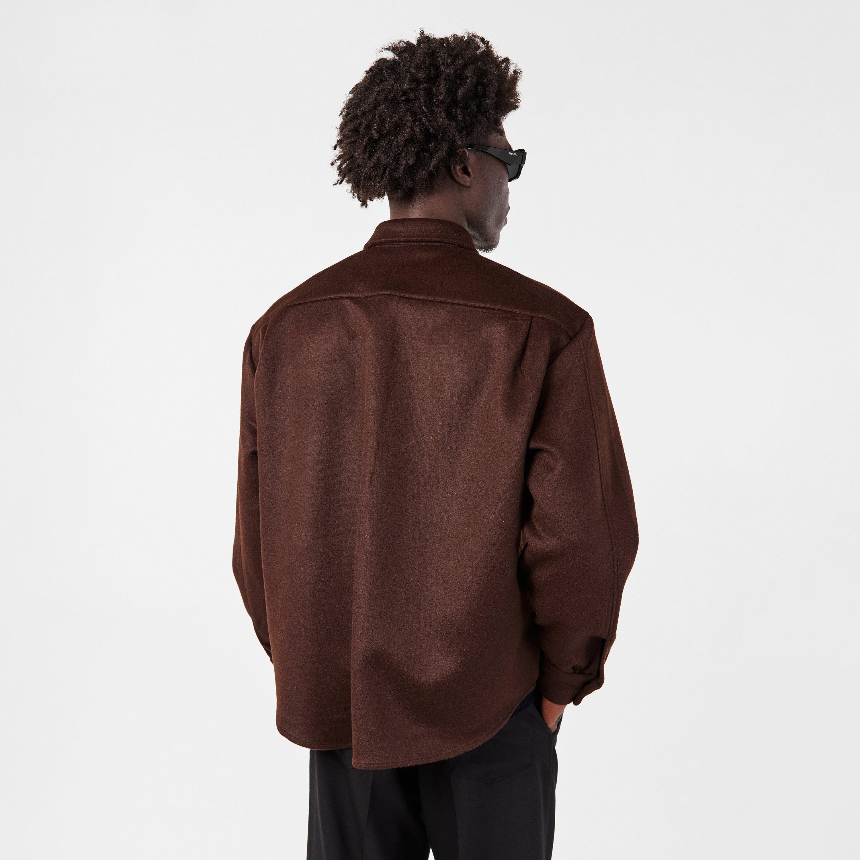 Cacao - Prada - Men's Long Sleeve Plain Shirt - 4