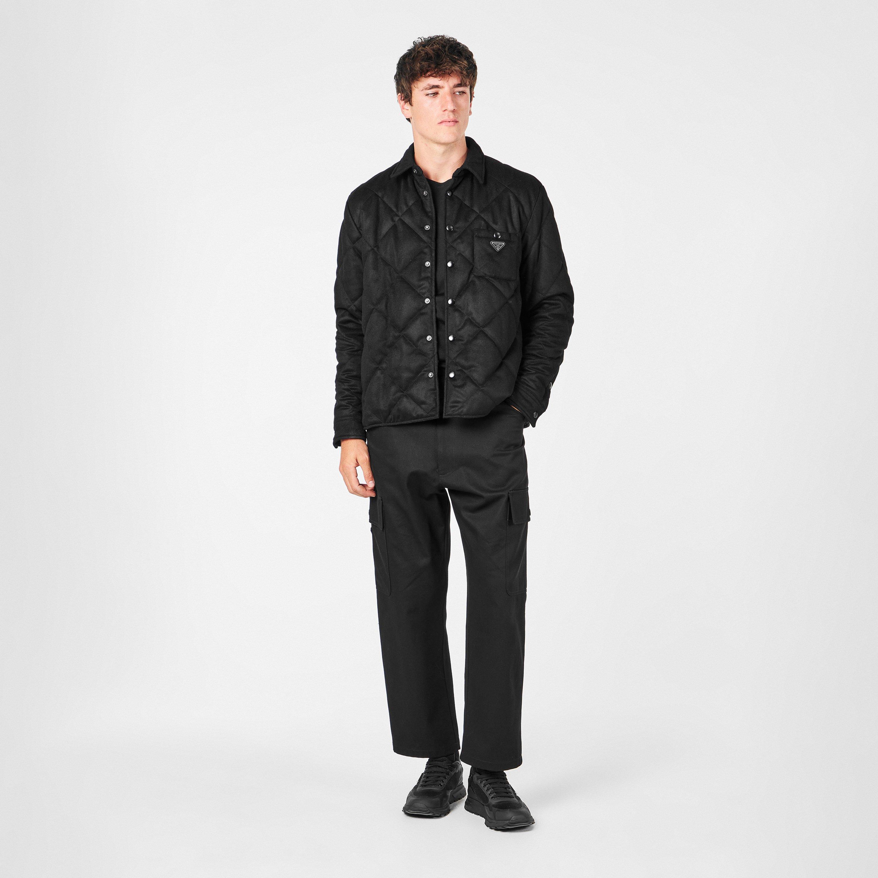 Nero - Prada - Men's Patterned Long-Sleeve Shirt - 6