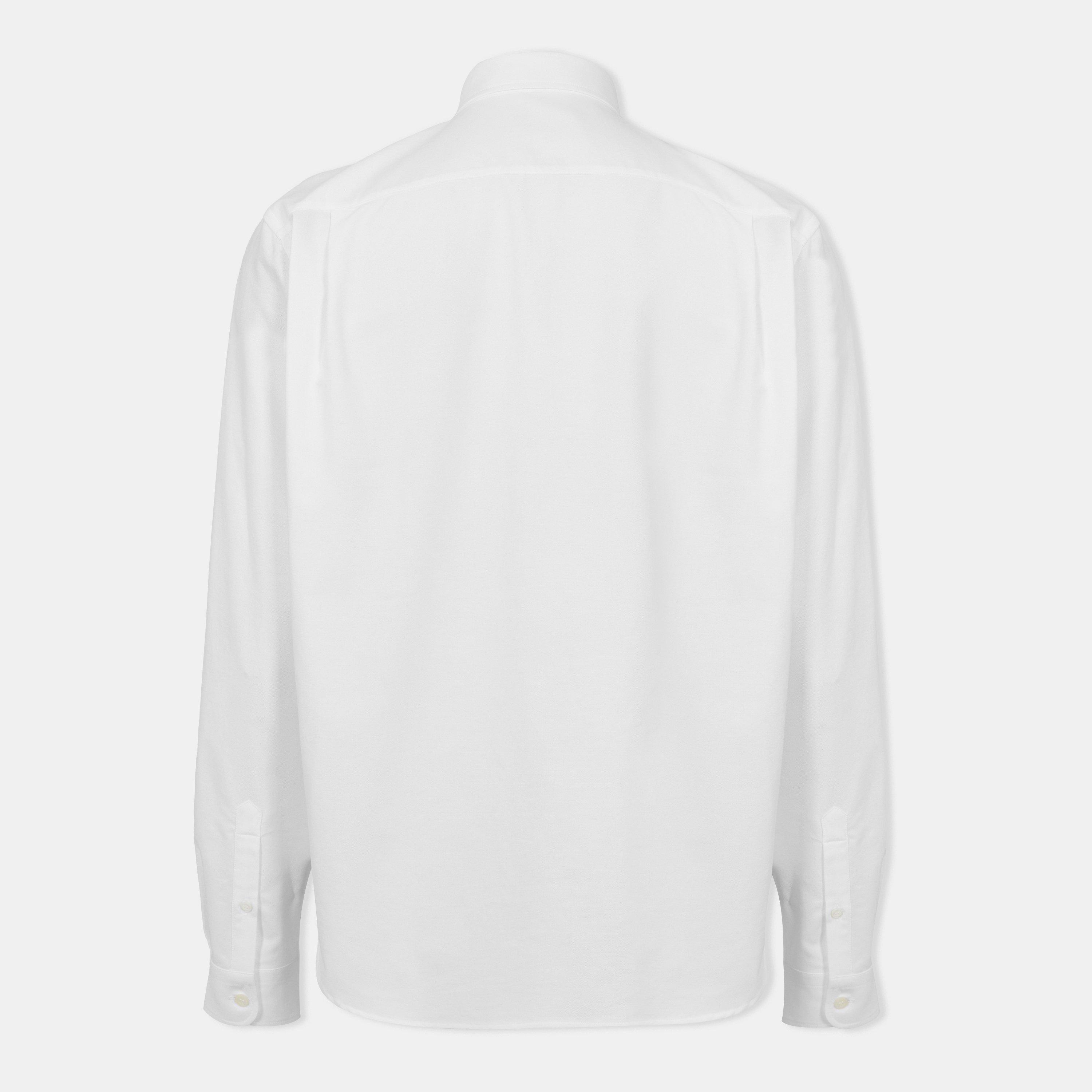 Bianco - Prada - Men's Long-Sleeve Plain Shirt - 2