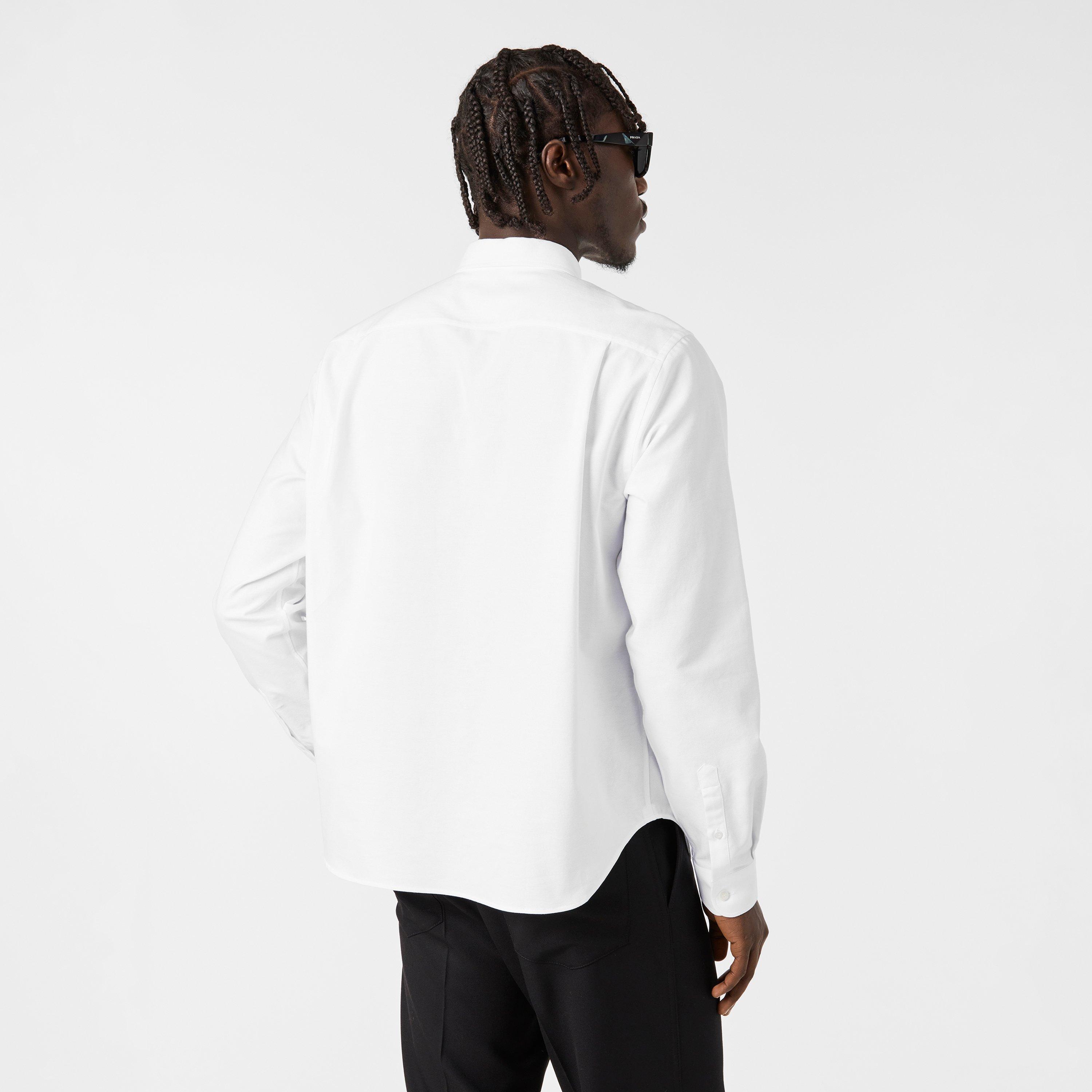 Bianco - Prada - Men's Long-Sleeve Plain Shirt - 4