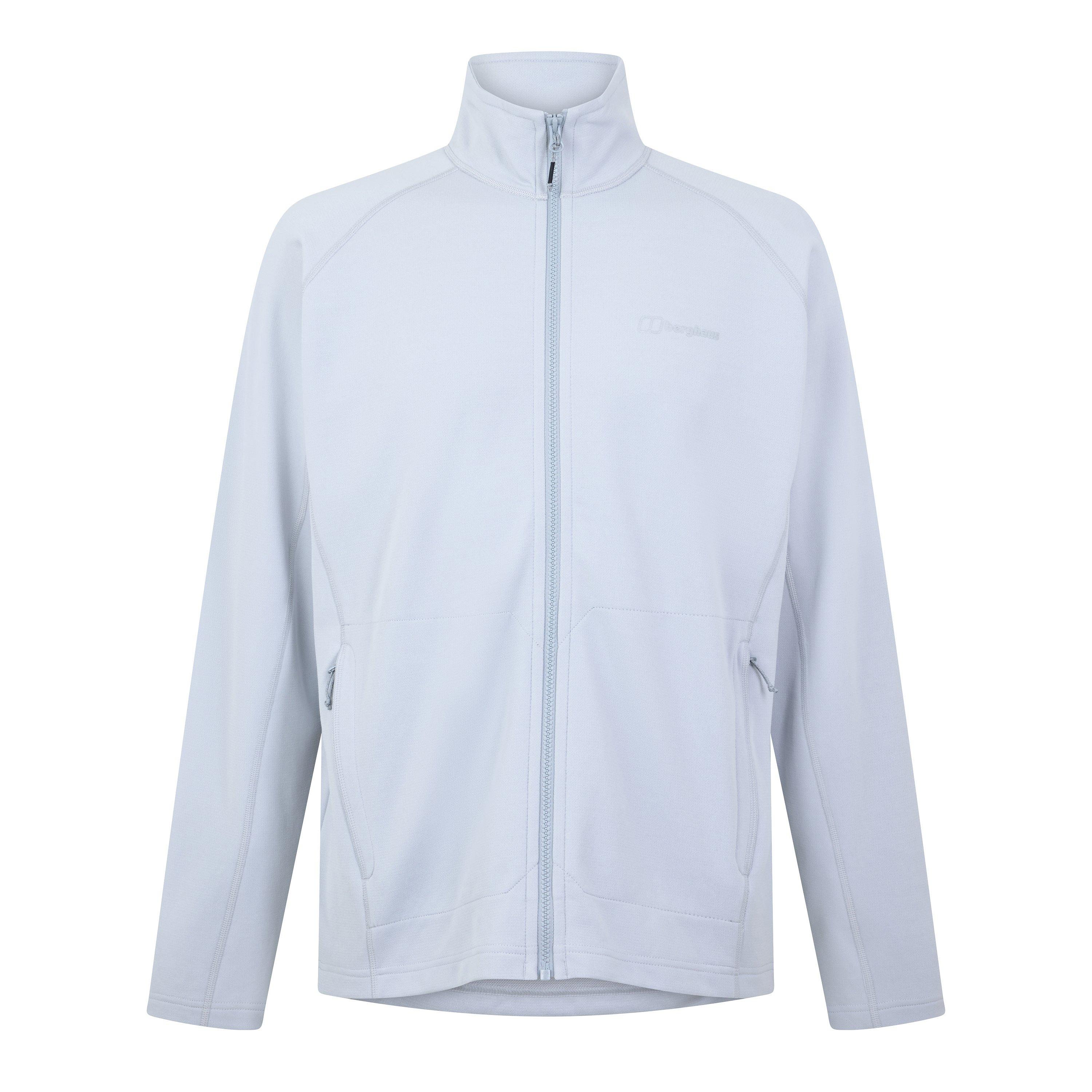 Berghaus (M, Light Grey/Grey) Mens Cairnway Full Zip 4 Way Stretch Fleece Jacket - Image 3