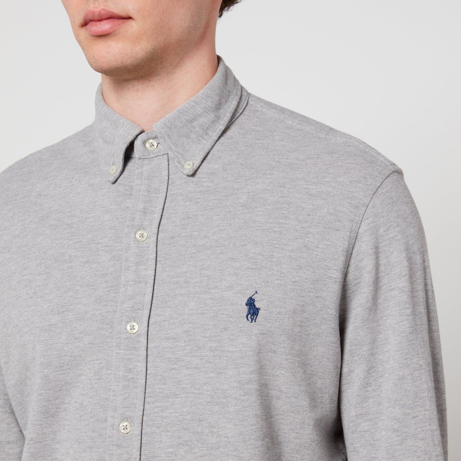 Andover Heather - Ralph Lauren - Men's Long Sleeve Plain Shirt - 5