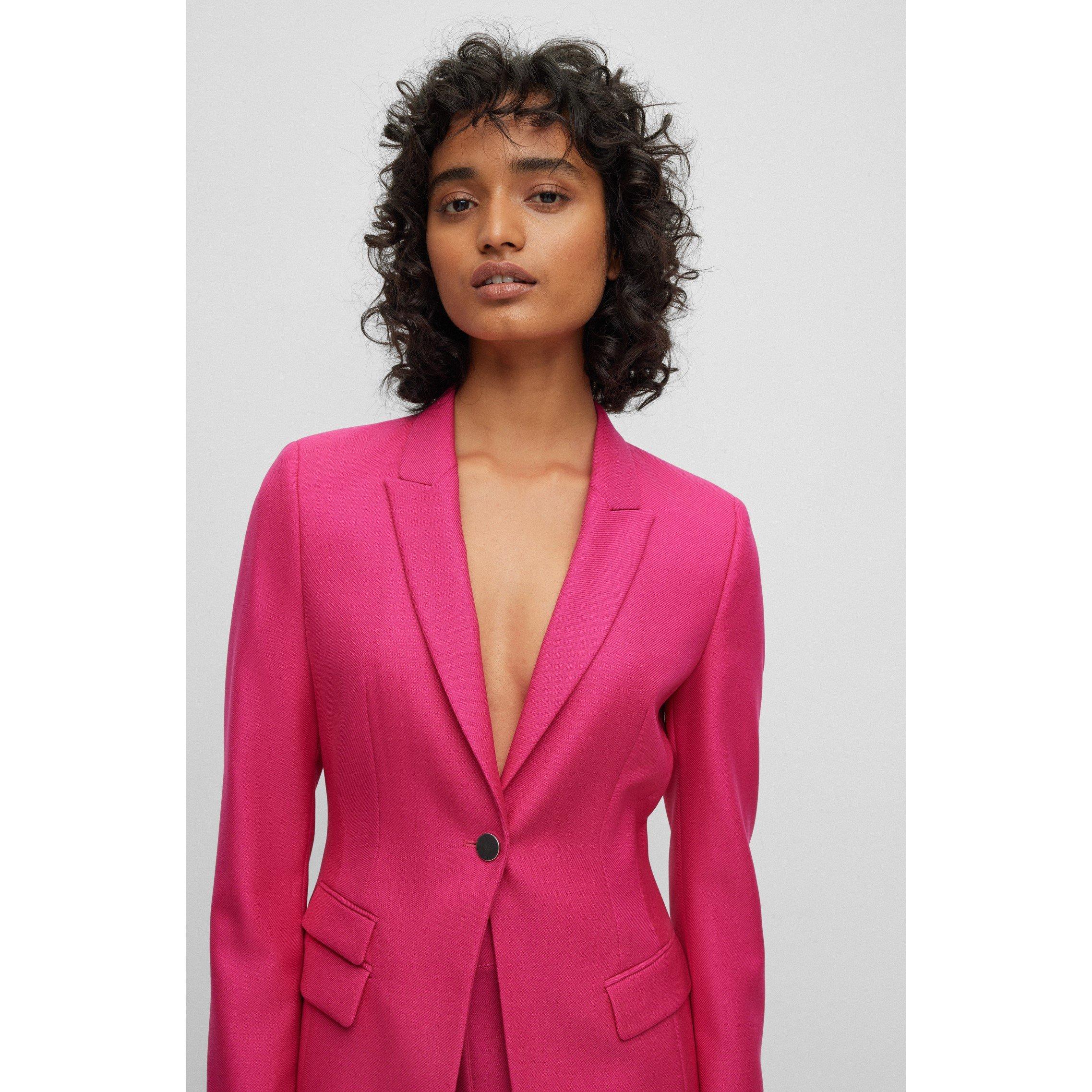 Bright Pink - Boss - Women's Juicylara2 Suit Jacket - 3