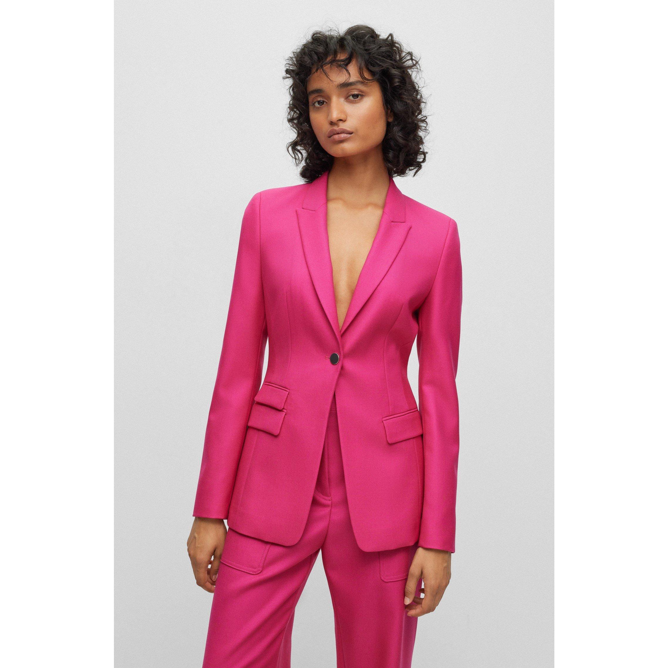 Bright Pink - Boss - Women's Juicylara2 Suit Jacket - 4