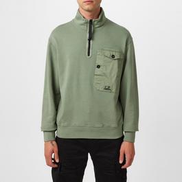 CP Company Quarter Zip Fleece Sweatshirt