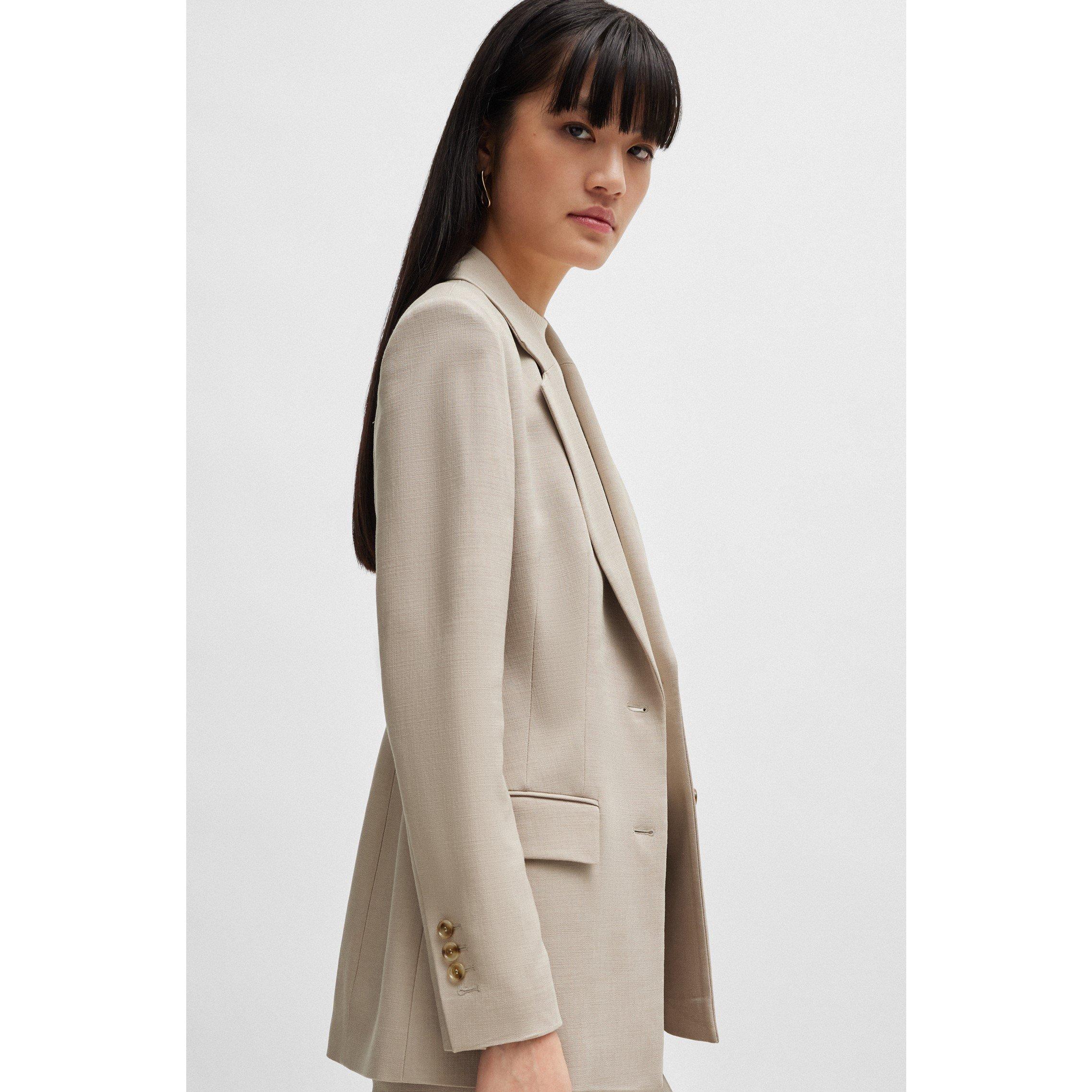 Open Beige - Boss - Women's Jerela Suit Jacket - 3
