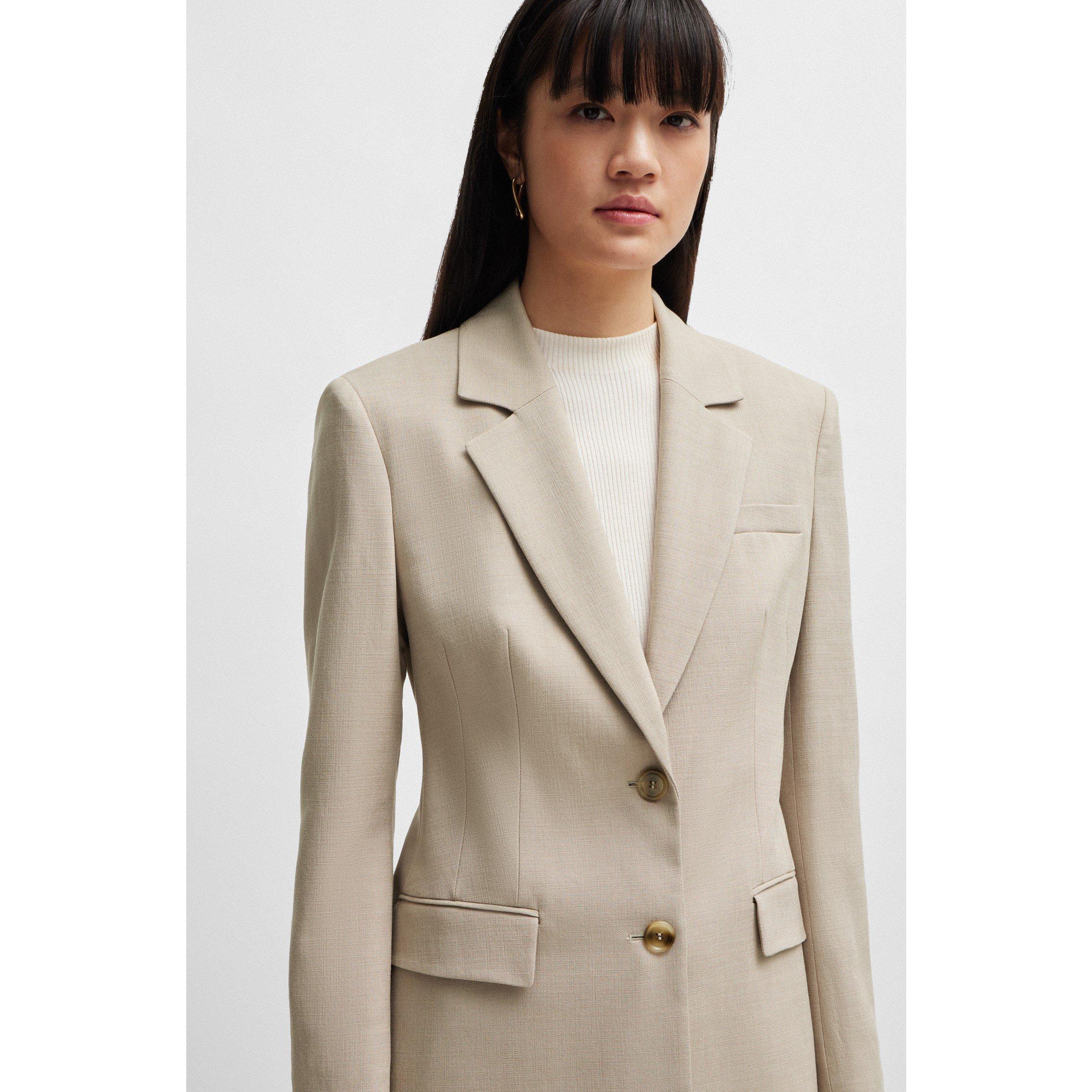 Open Beige - Boss - Women's Jerela Suit Jacket - 4