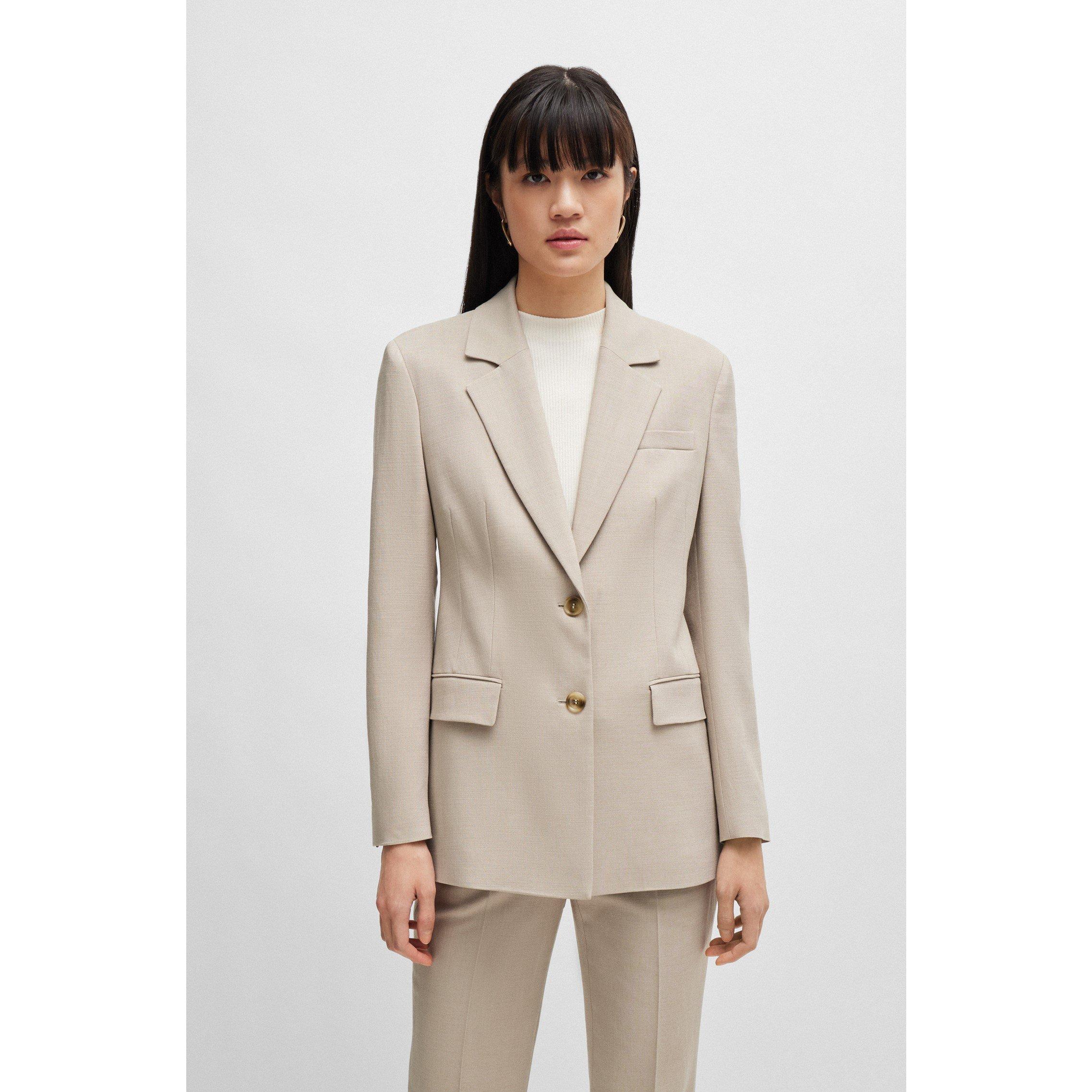 Open Beige - Boss - Women's Jerela Suit Jacket - 5