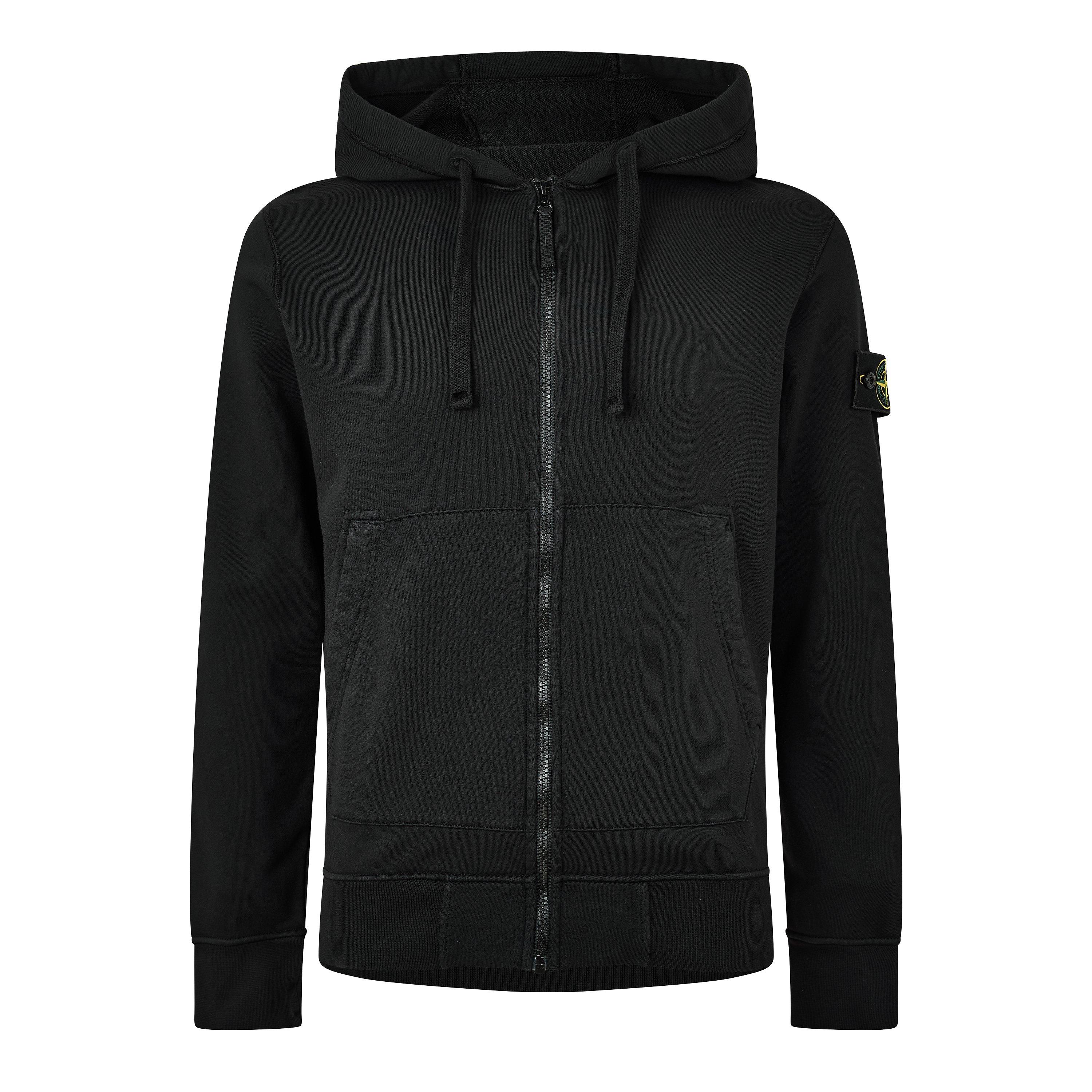 Stone Island Stone HW F-Zip Hood Sn64 - Black V0029 - L