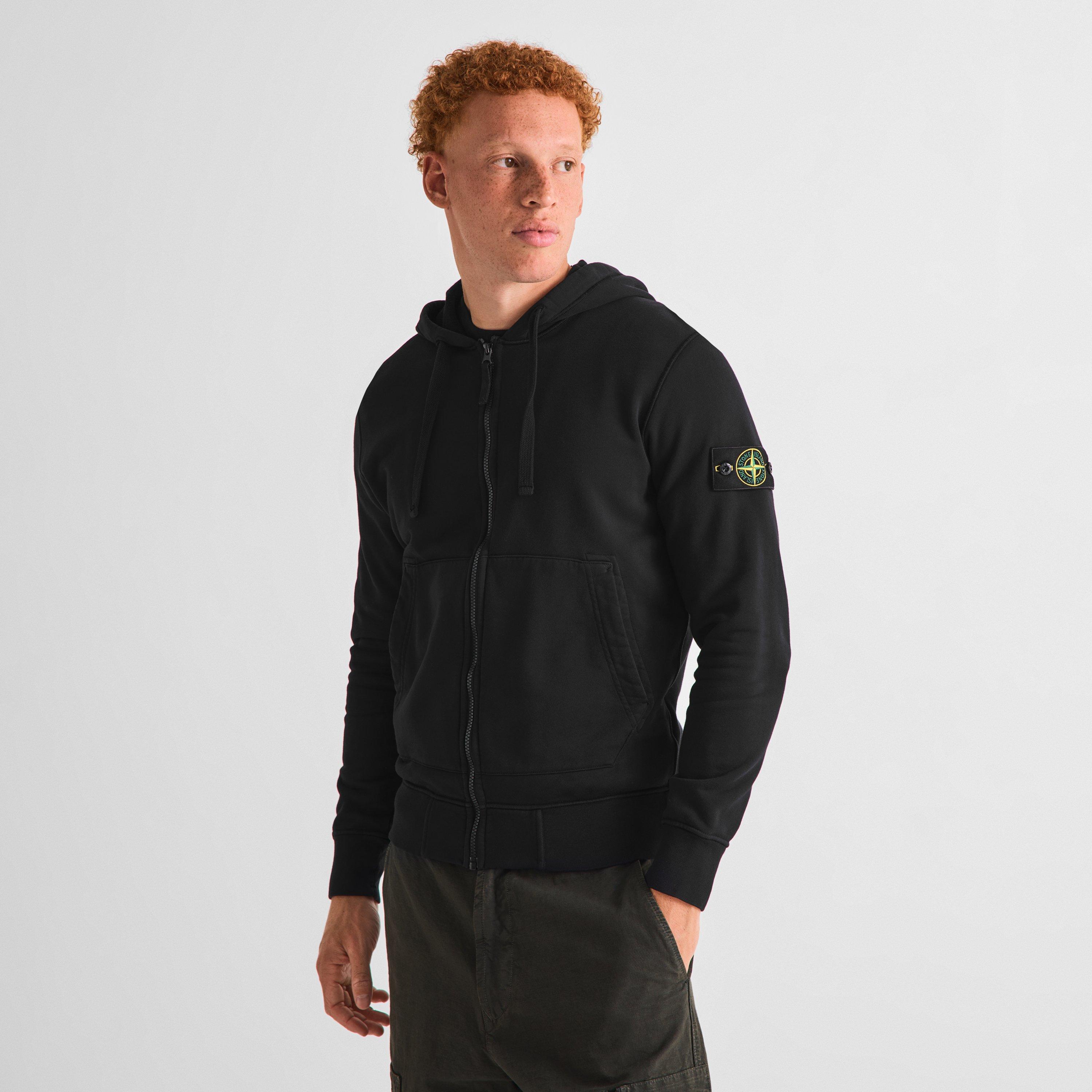 Black V0029 - Stone Island - Stone HW F-Zip Hood Sn64 - 3