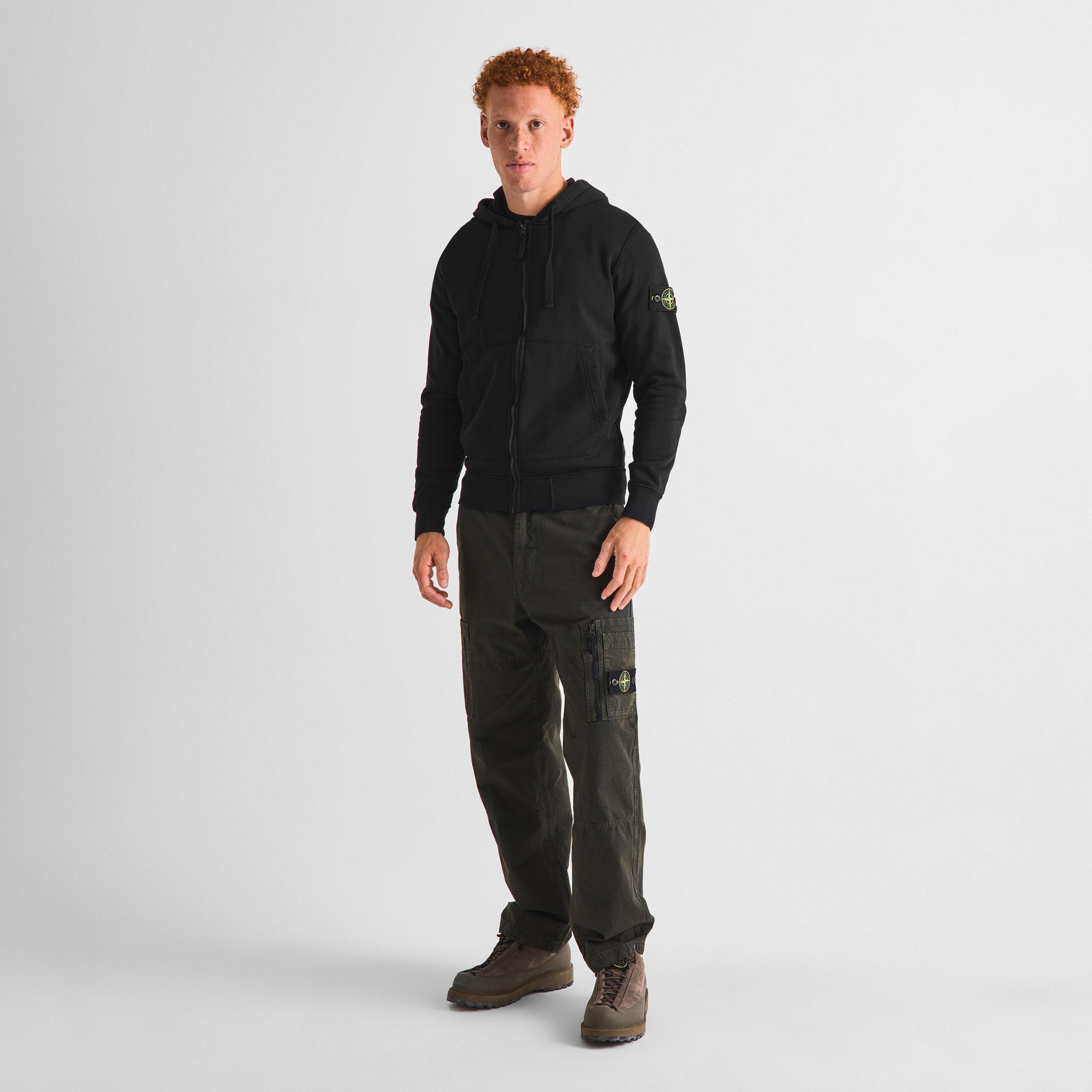 Black V0029 - Stone Island - Stone HW F-Zip Hood Sn64 - 6