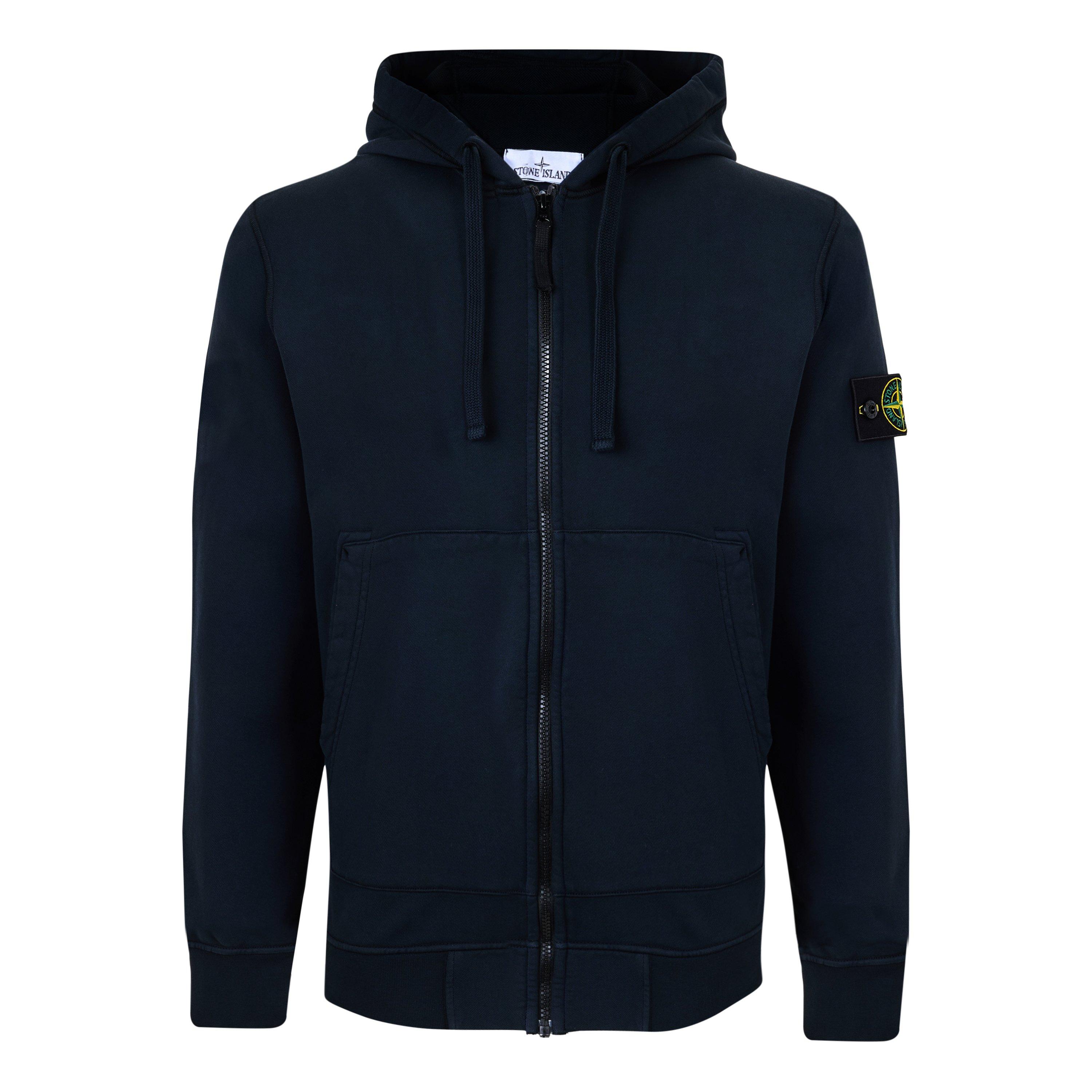 Stone Island Stone HW F-Zip Hood Sn64 - Navy V0020 - Size 2XL