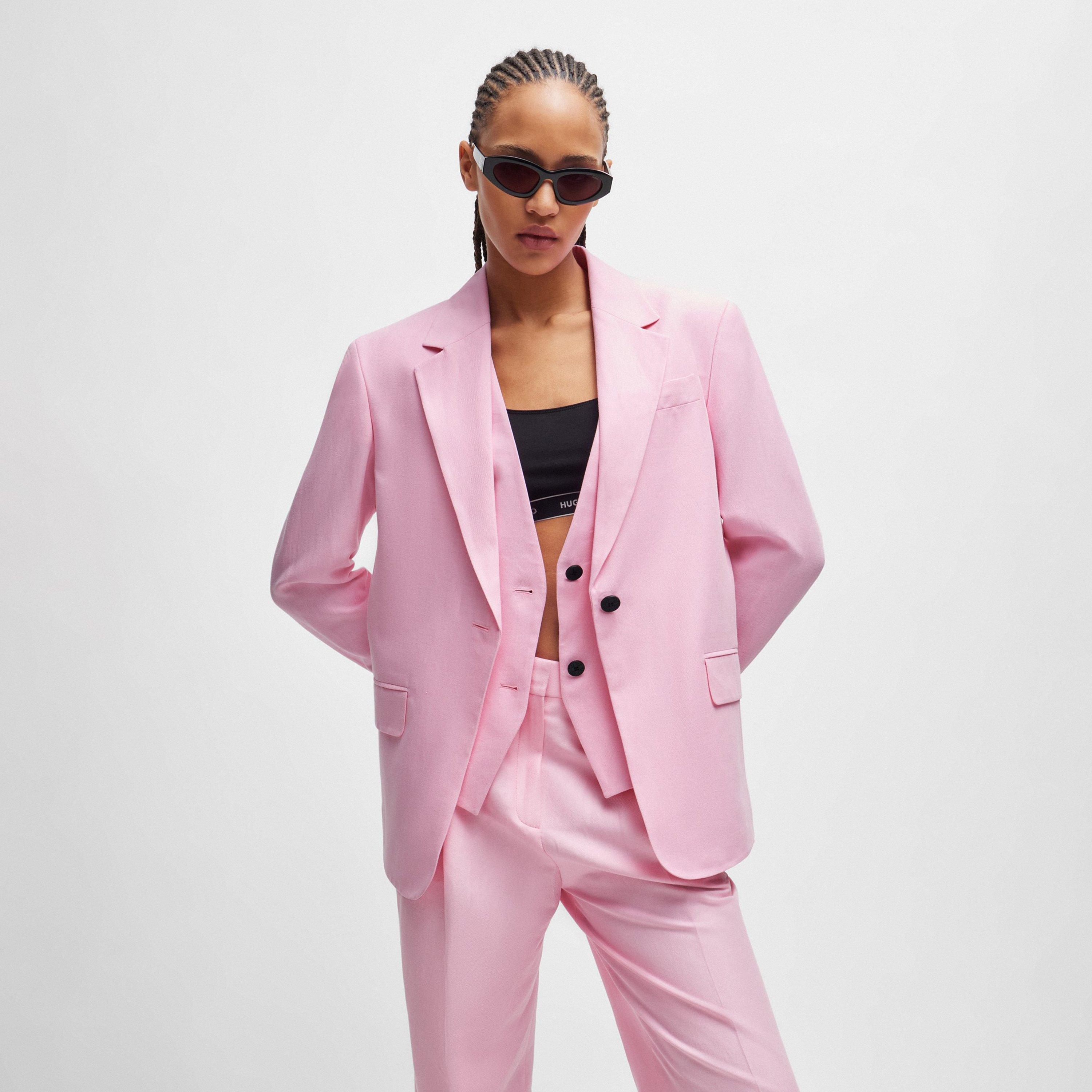 Medium Pink - Hugo - Women's Suit Jacket - 2