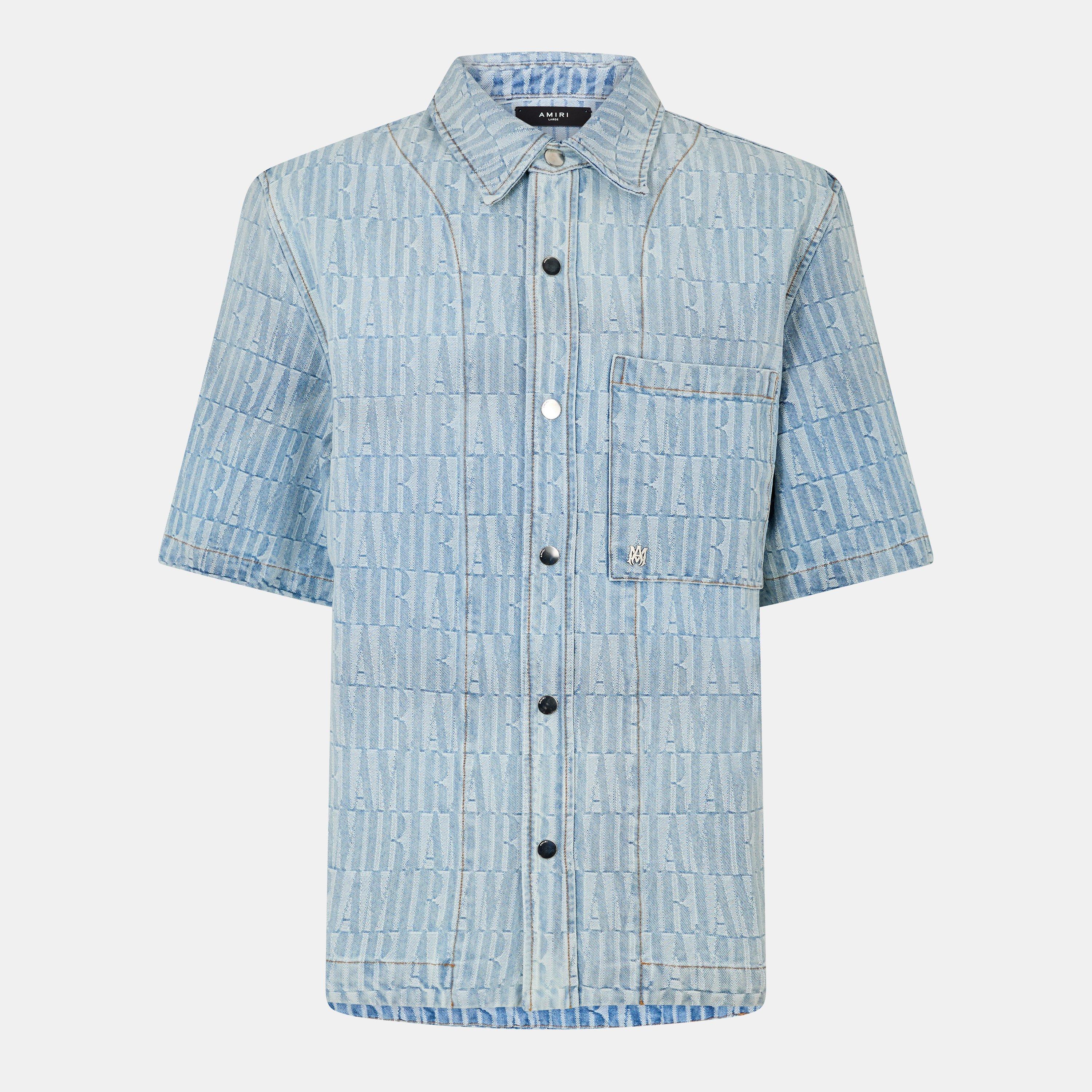 Amiri Jacquard Short-Sleeve Shirt