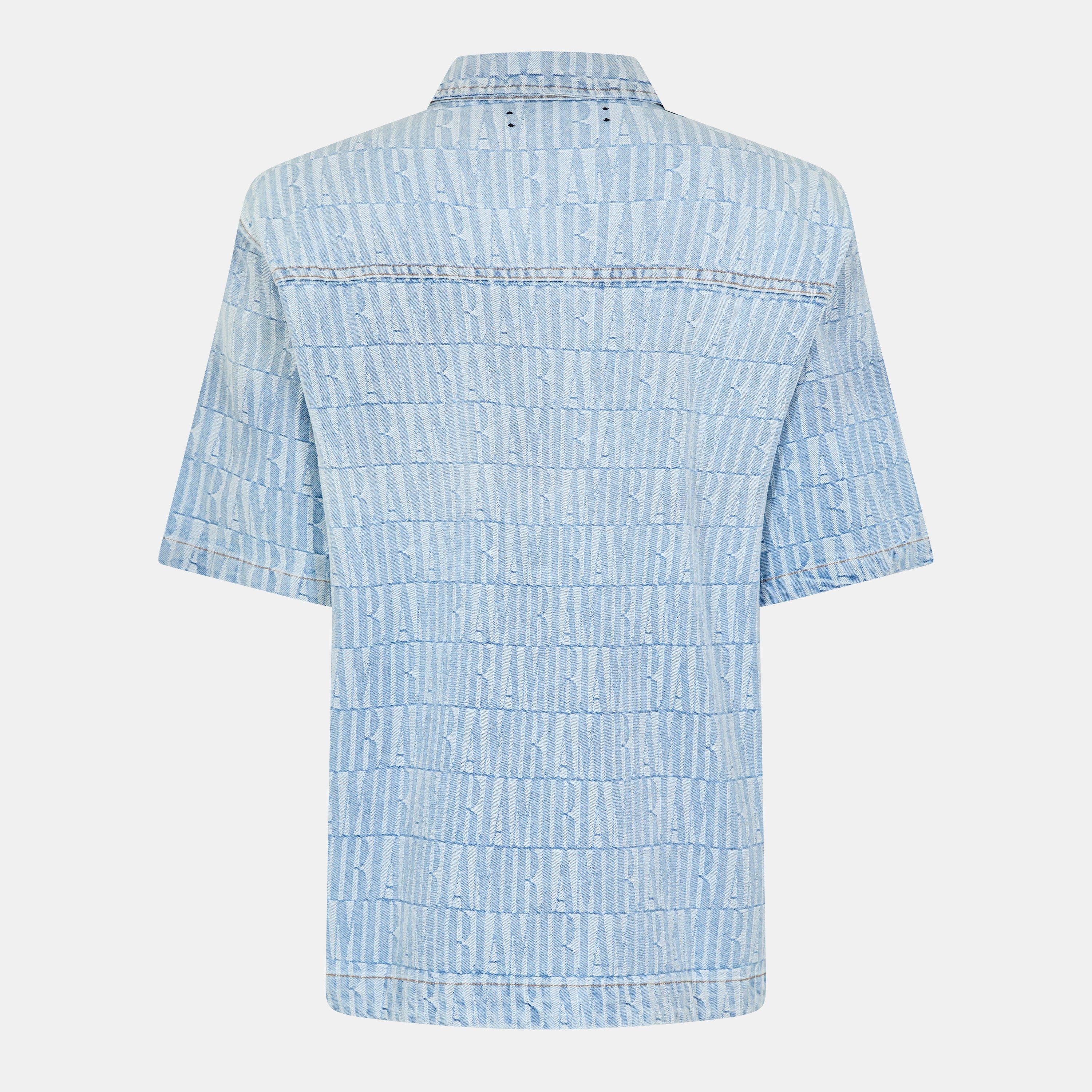 Stone Indigo - Amiri - Jacquard Short-Sleeve Shirt - 2
