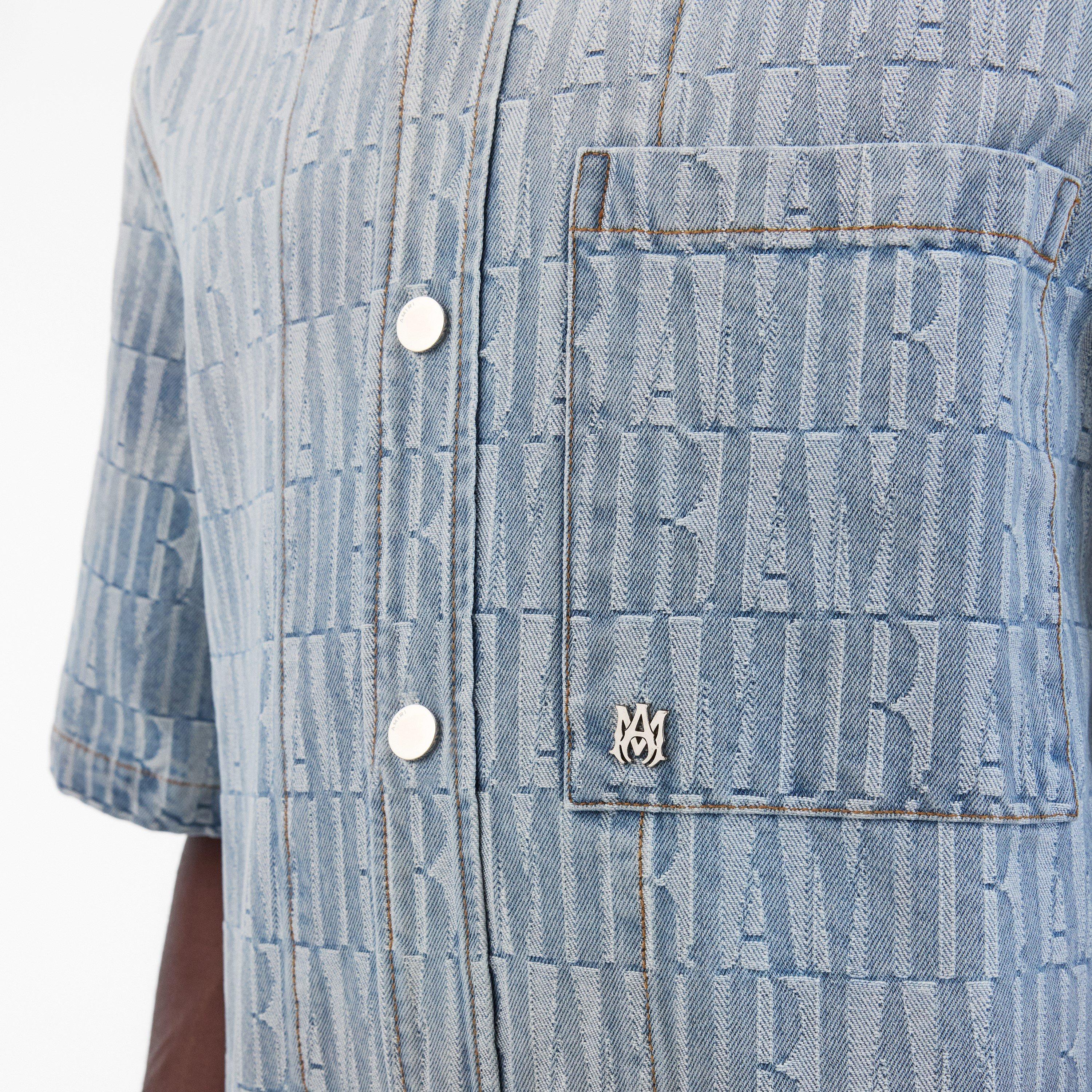 Stone Indigo - Amiri - Jacquard Short-Sleeve Shirt - 5