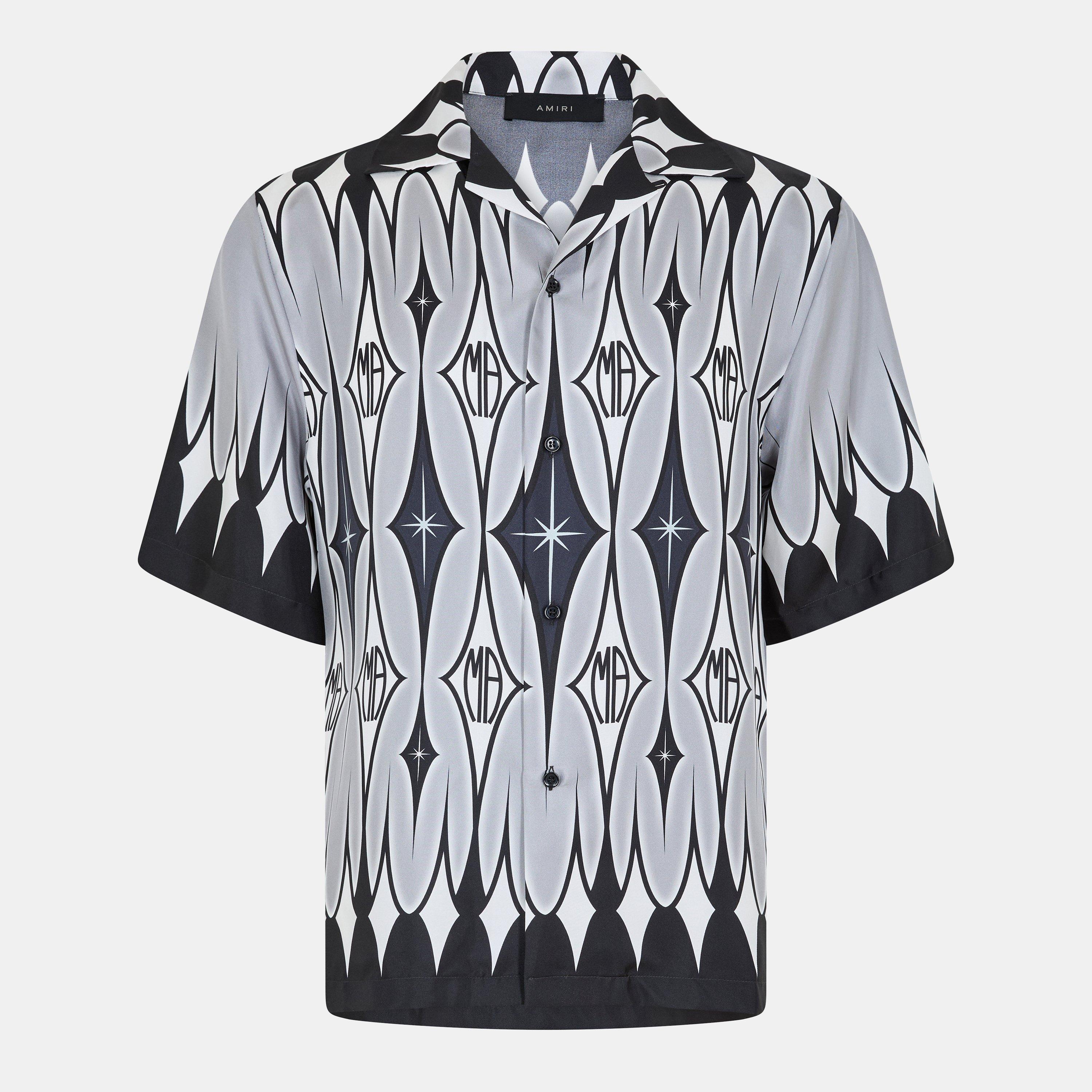 Amiri Argyle Short-Sleeve Shirt