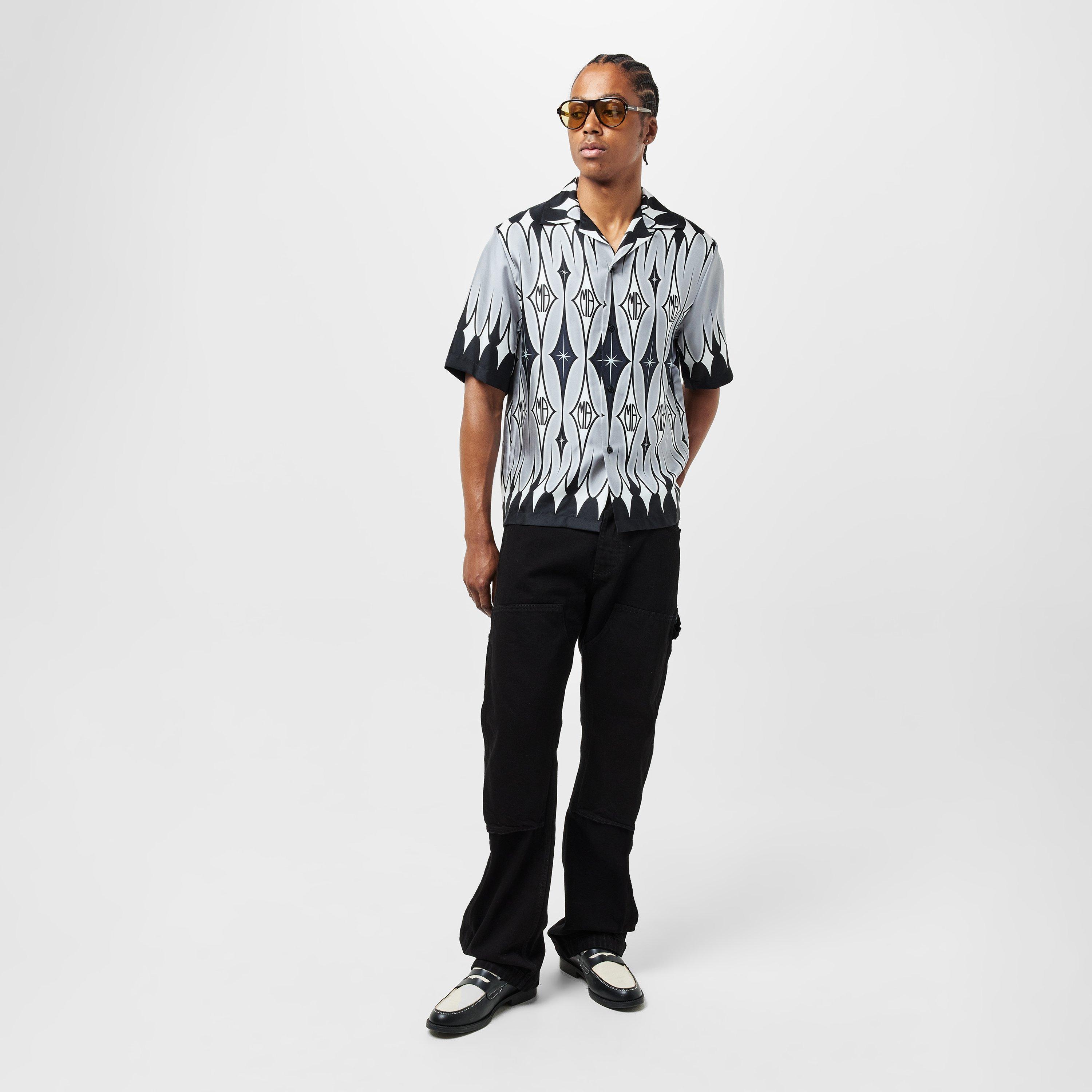 Black - Amiri - Argyle Short-Sleeve Shirt - 6