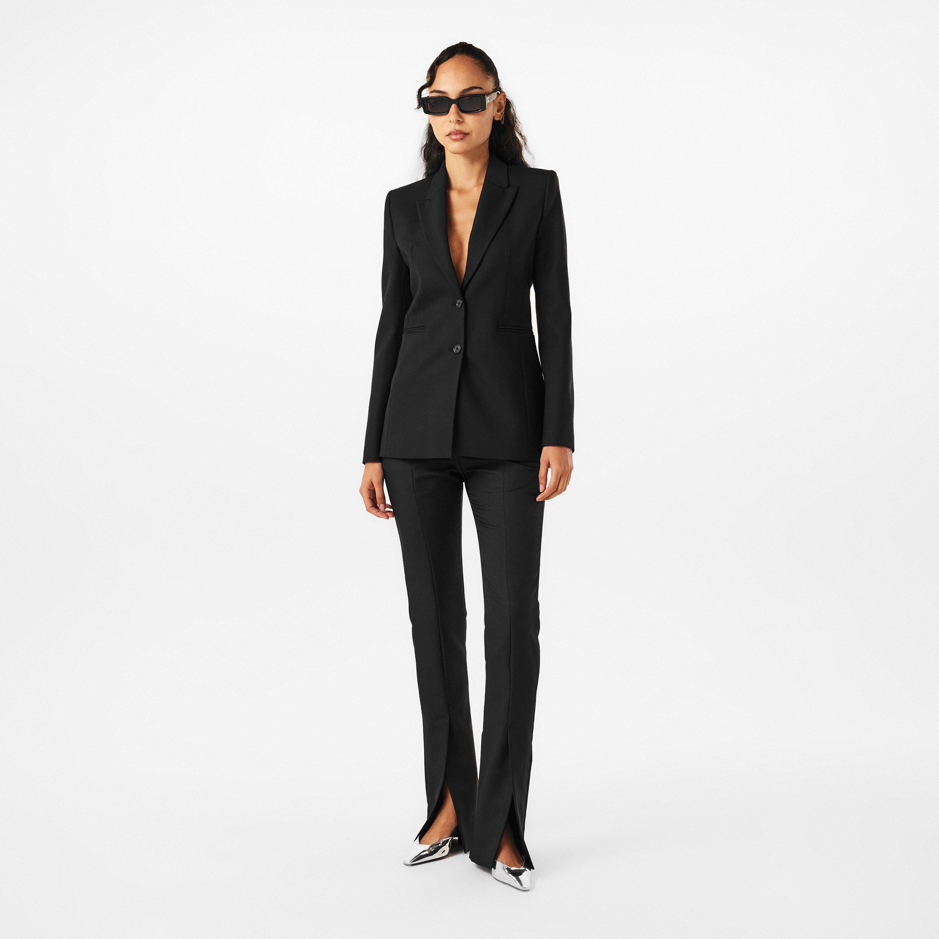 Black/White - Off White - Women's Suit Jacket - 6