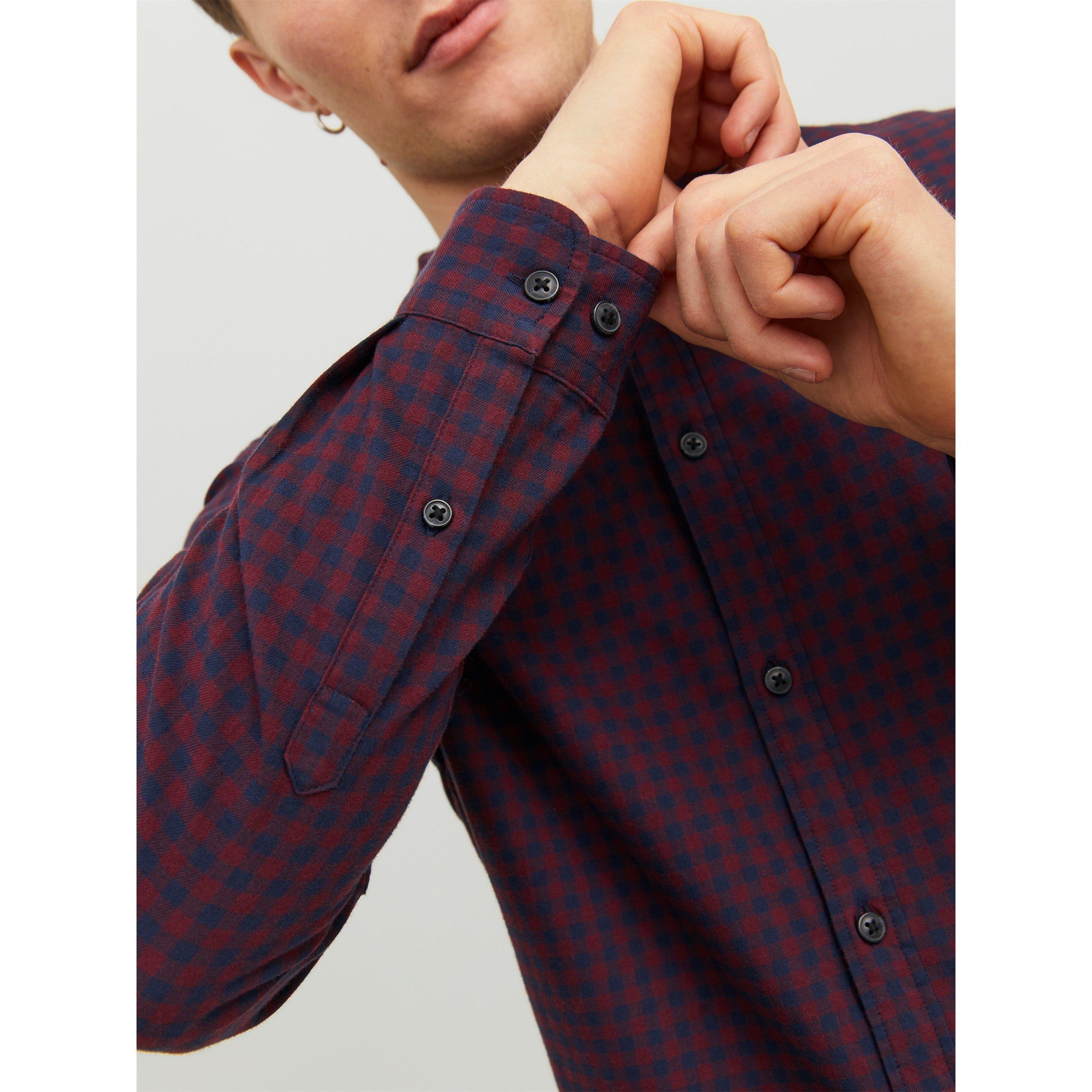 Blazer bleu marine - Jack and Jones - Gingham Shirt Mens - 4