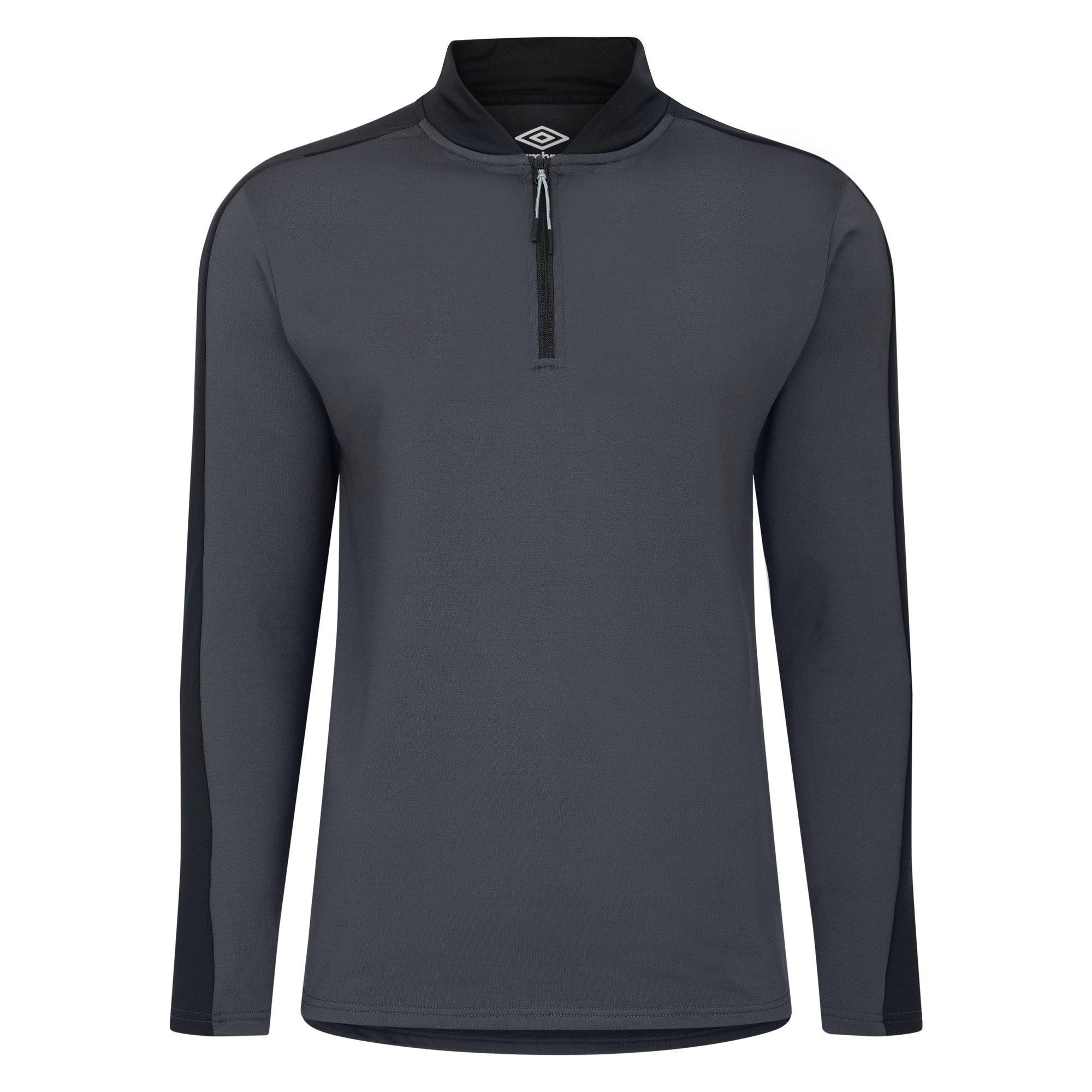Phantom / Black - Umbro - Men's 1/4 Zip Fleece Fabric - 1