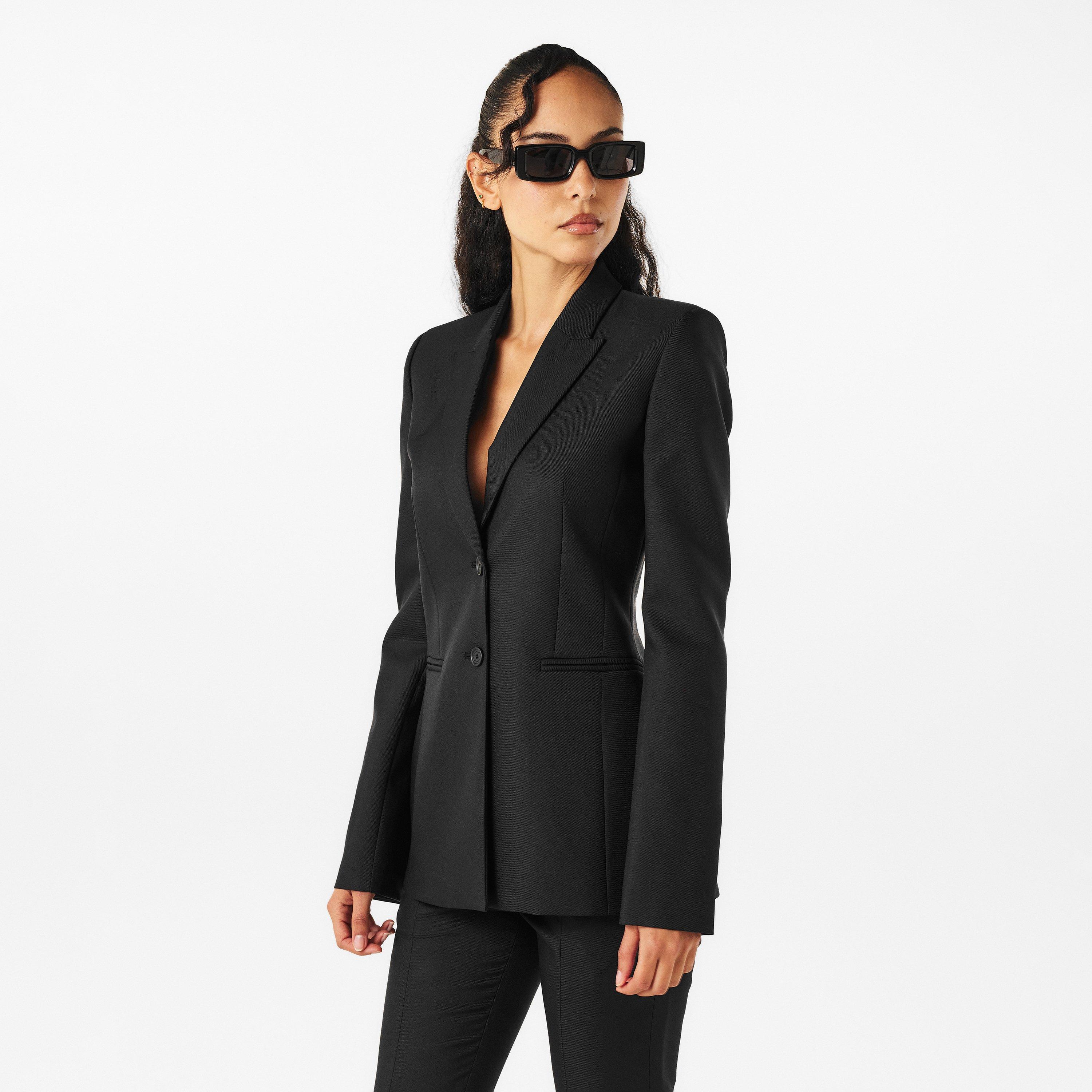Black/White - Off White - Women's Suit Jacket - 3