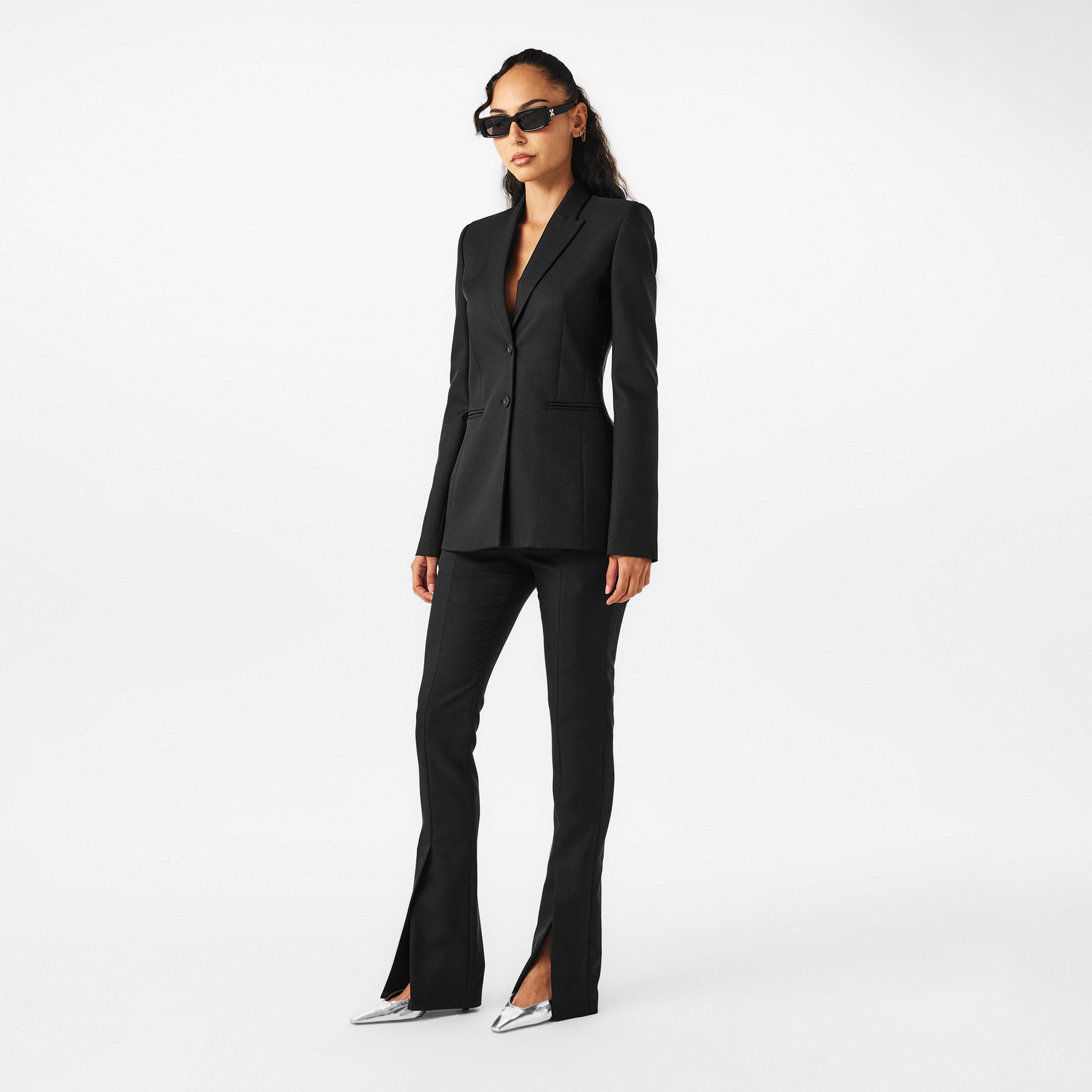 Black/White - Off White - Women's Suit Jacket - 6