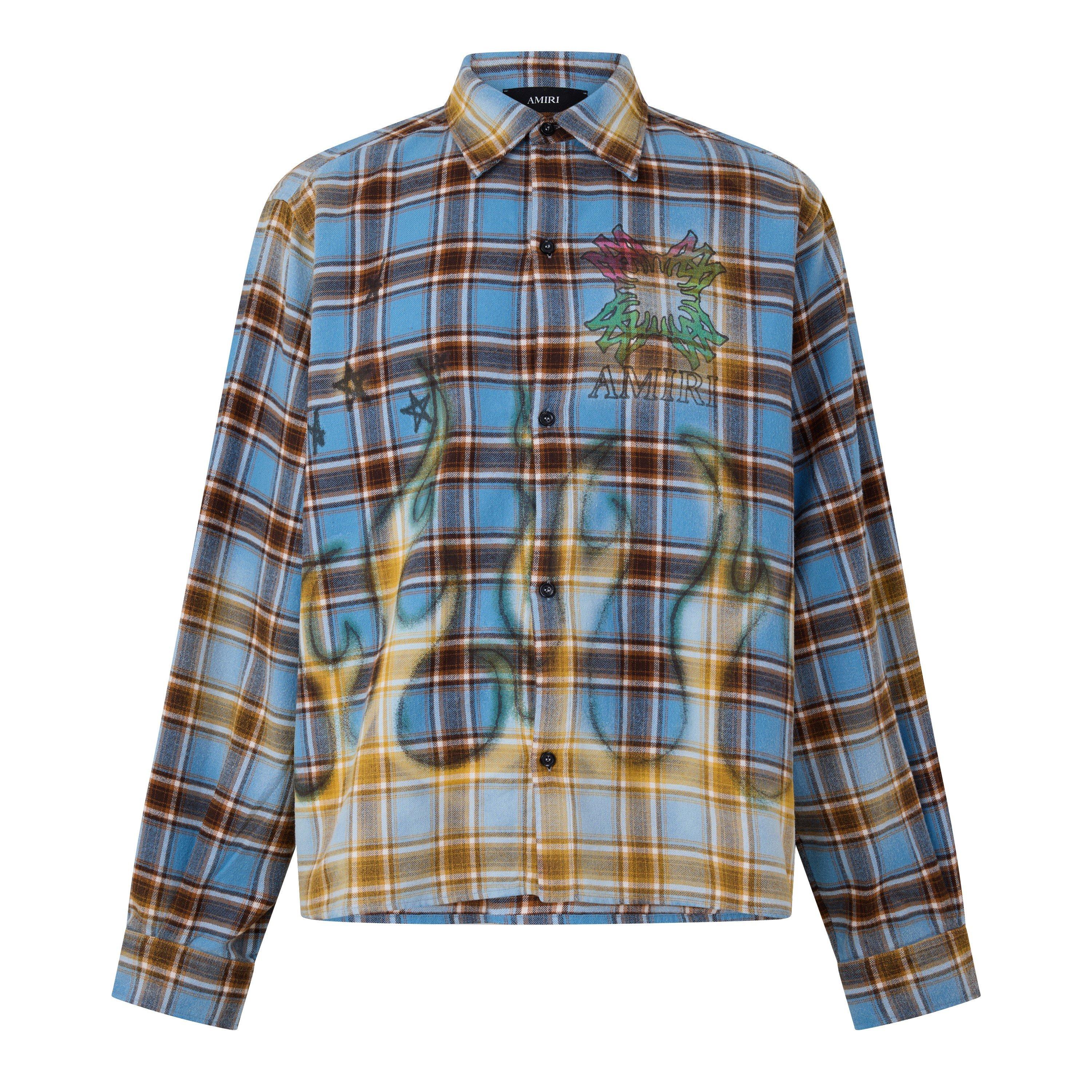 Blue - Amiri - Amiri MA Quad Flanne Sn63 - 1