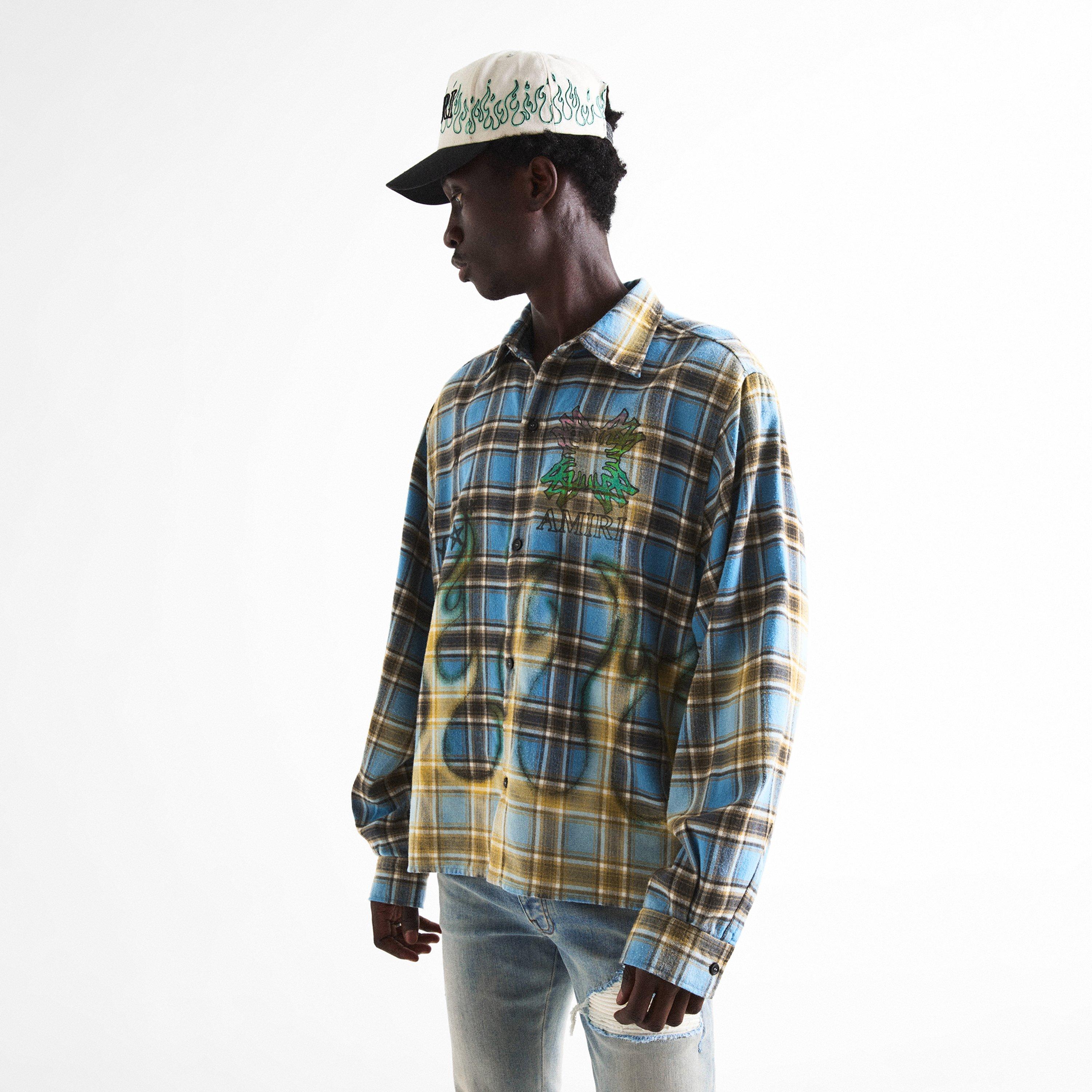 Blue - Amiri - Amiri MA Quad Flanne Sn63 - 3