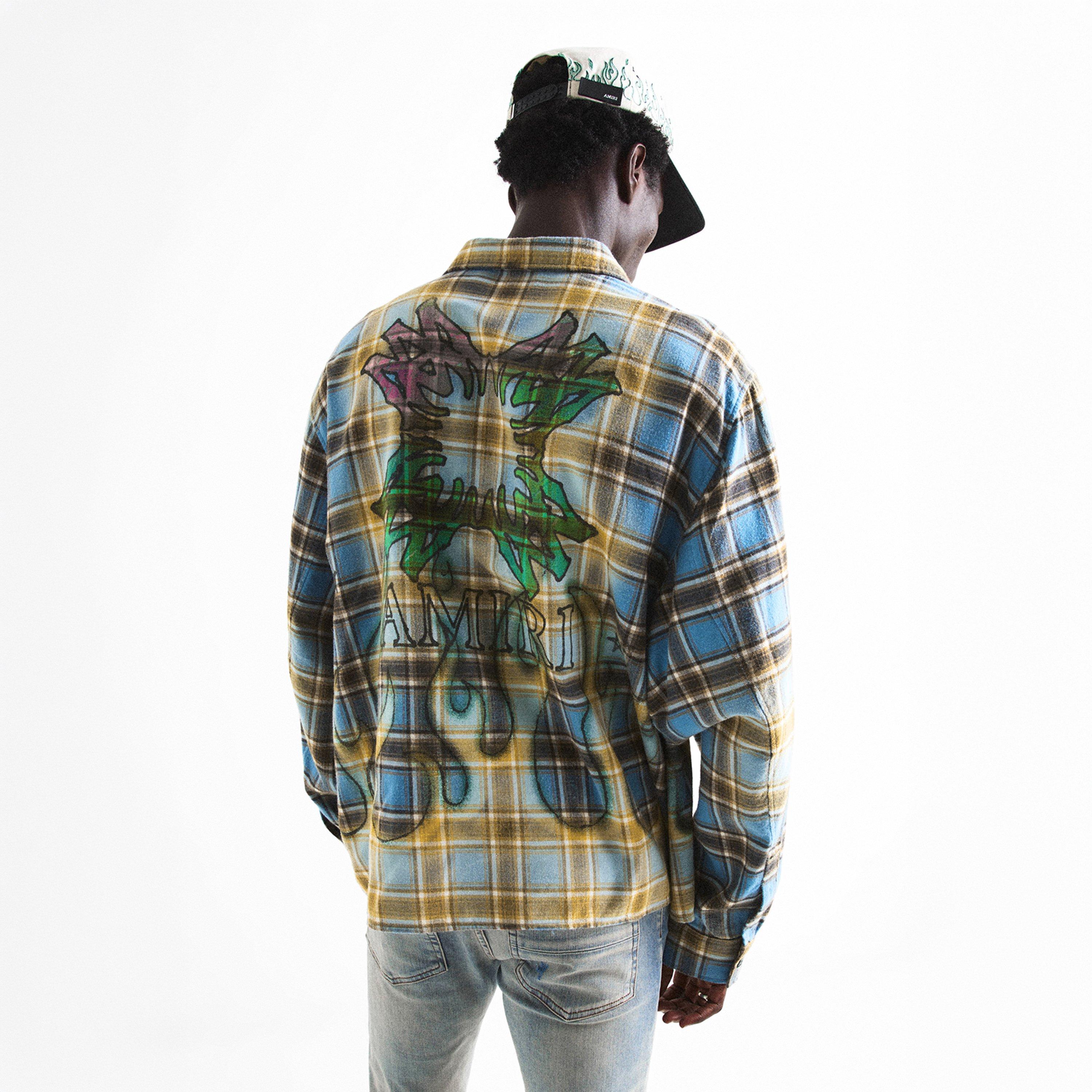 Blue - Amiri - Amiri MA Quad Flanne Sn63 - 4