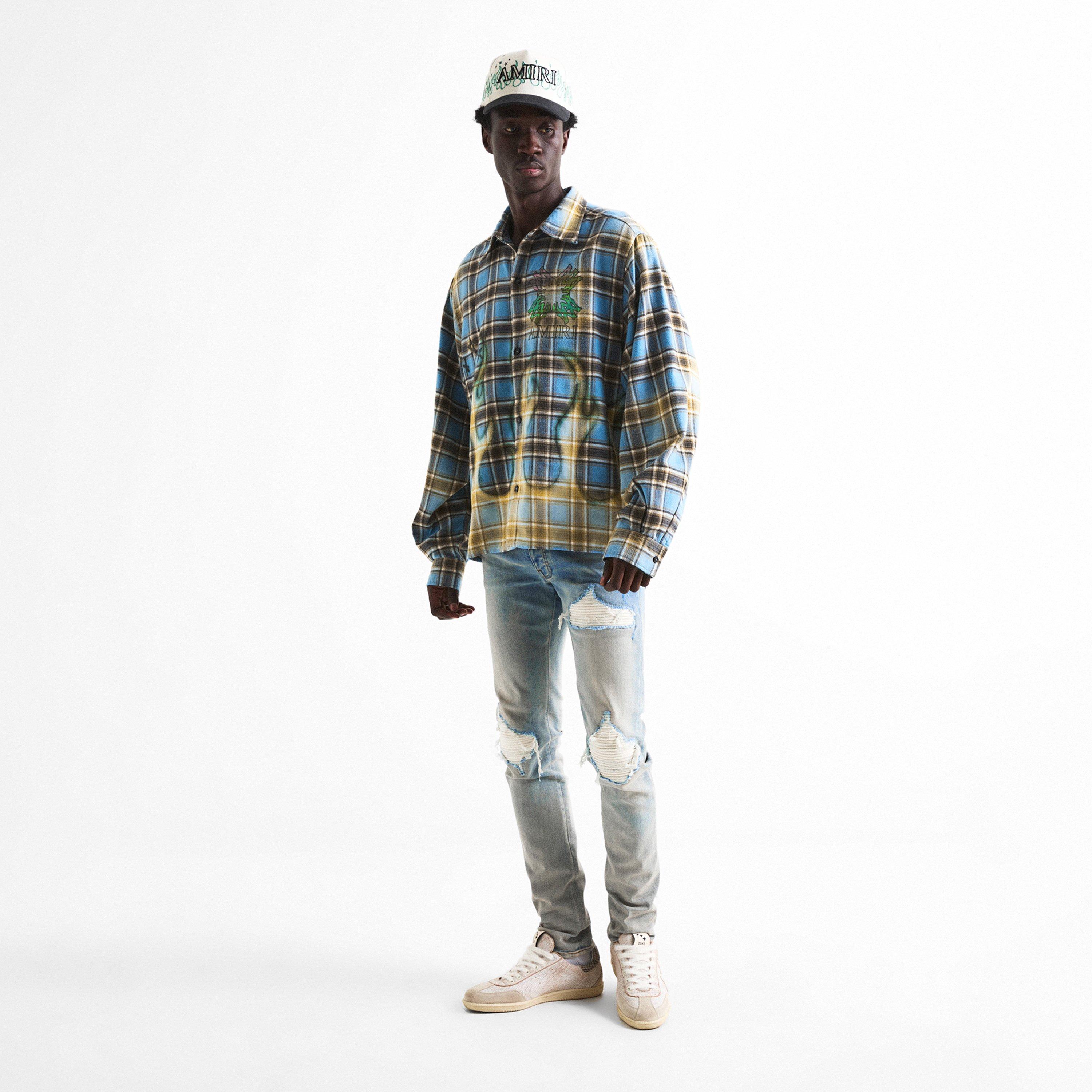 Blue - Amiri - Amiri MA Quad Flanne Sn63 - 6