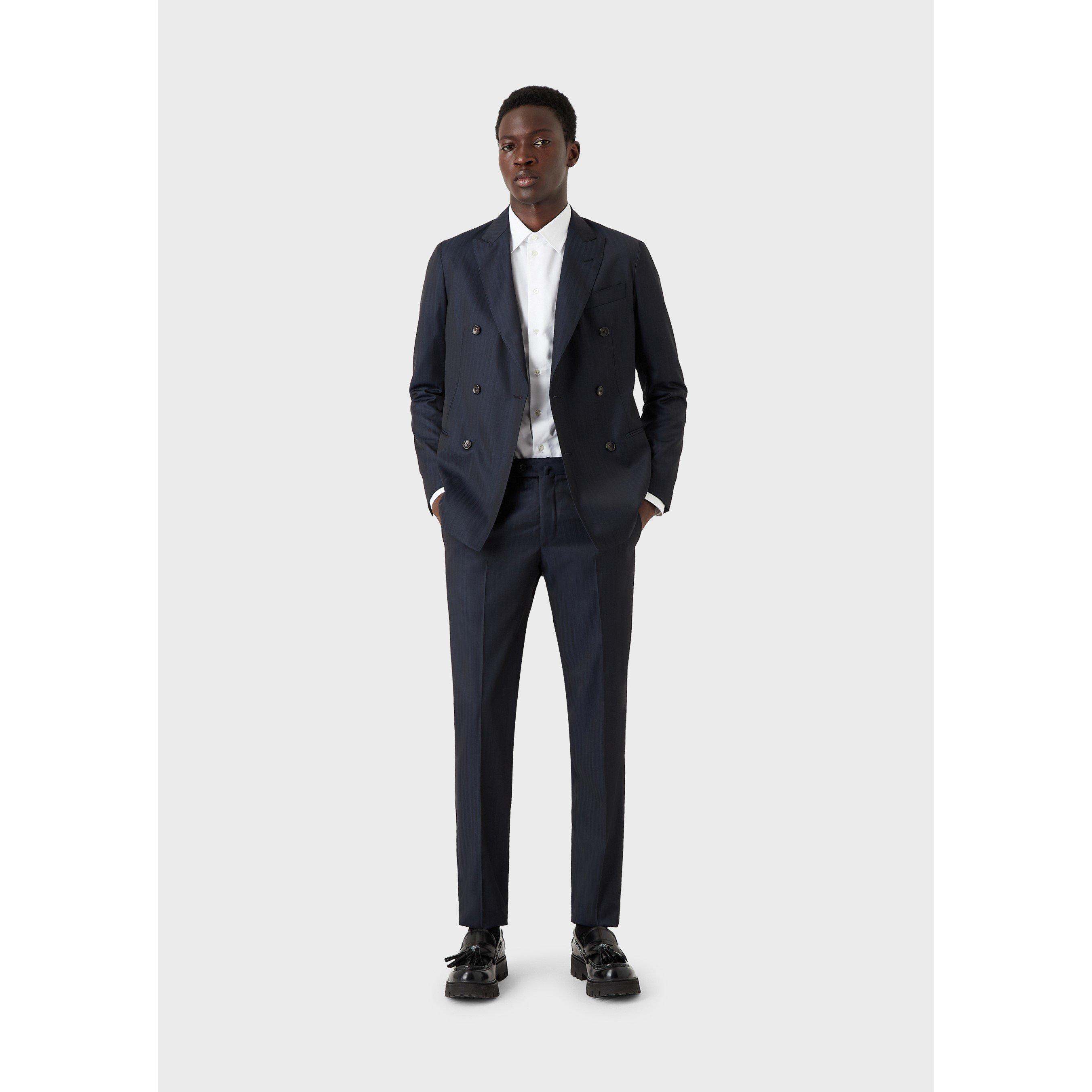 Bianco - Emporio Armani - Men's Long-Sleeve Plain Shirt - 4