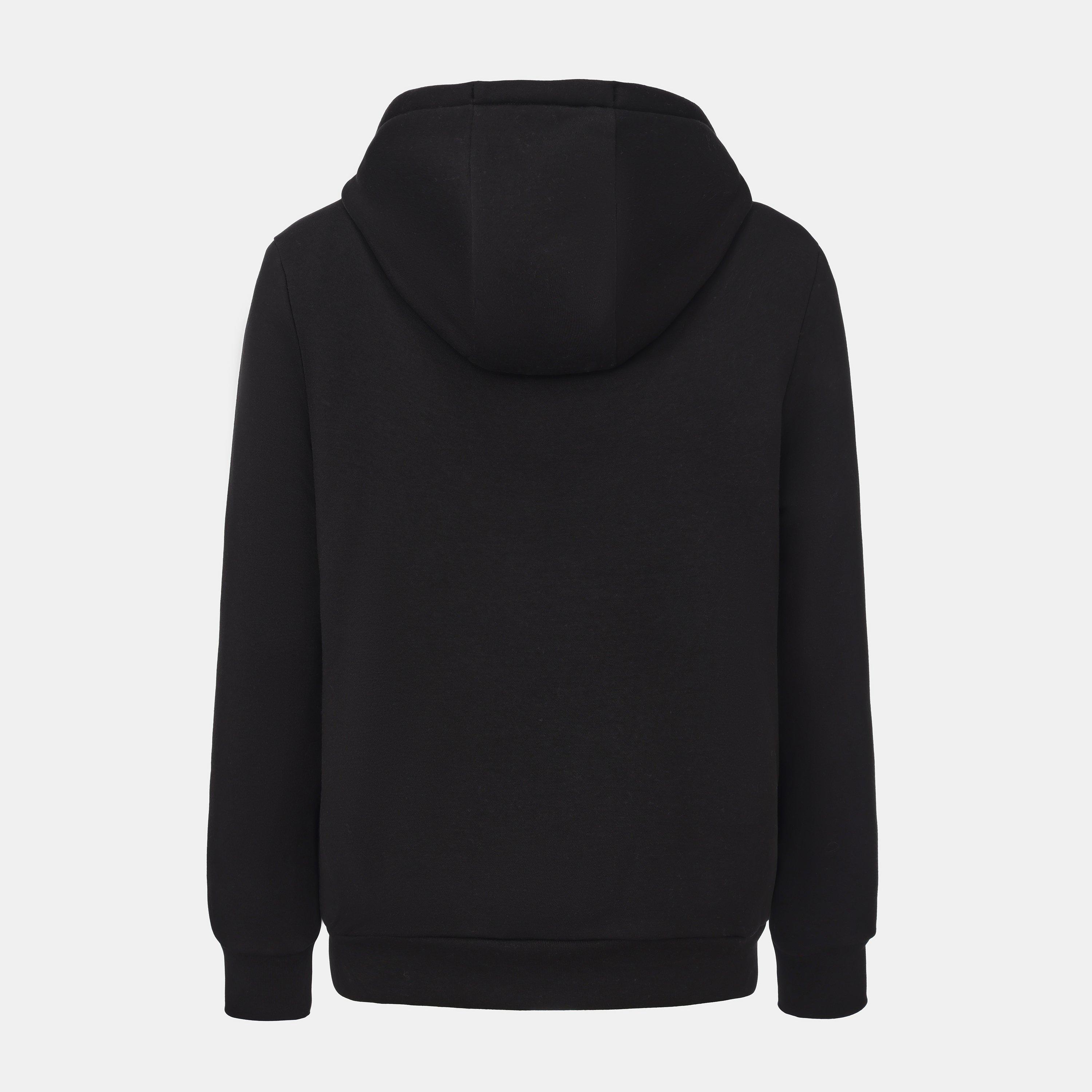 Black - Slazenger - Borg Lined Fleece Hoodie Mens - 2