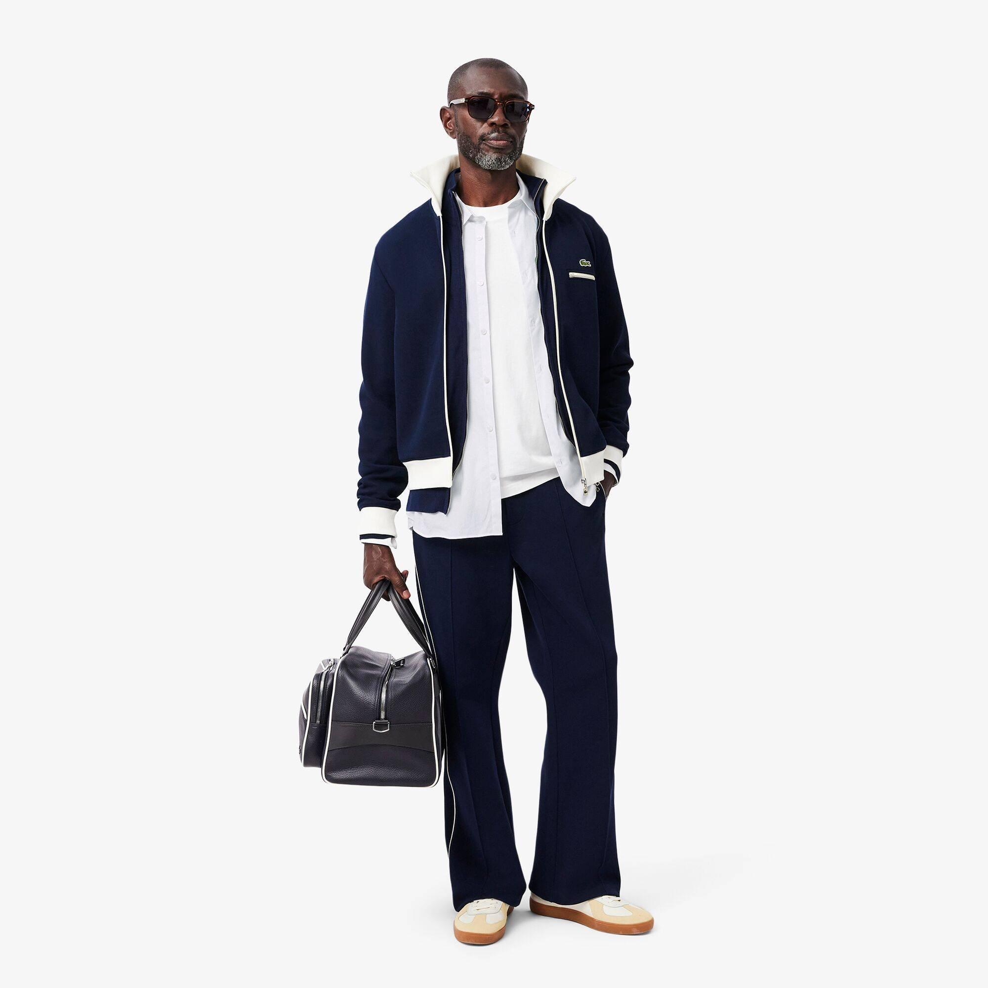 White 001 - Lacoste - Men's Long-Sleeve Oxford Shirt - 5