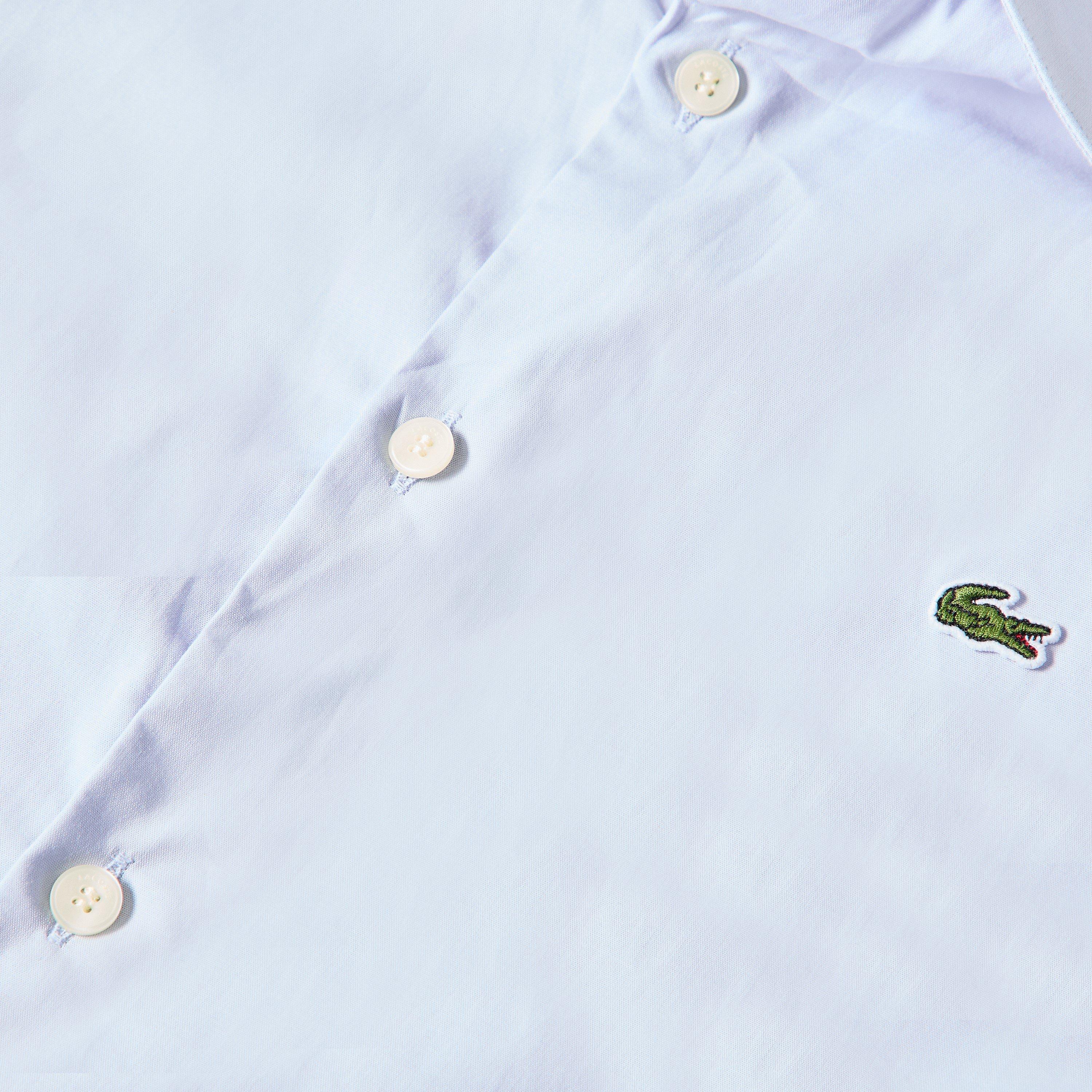 Blue J2G - Lacoste - Men's Long-Sleeve Oxford Shirt - 5