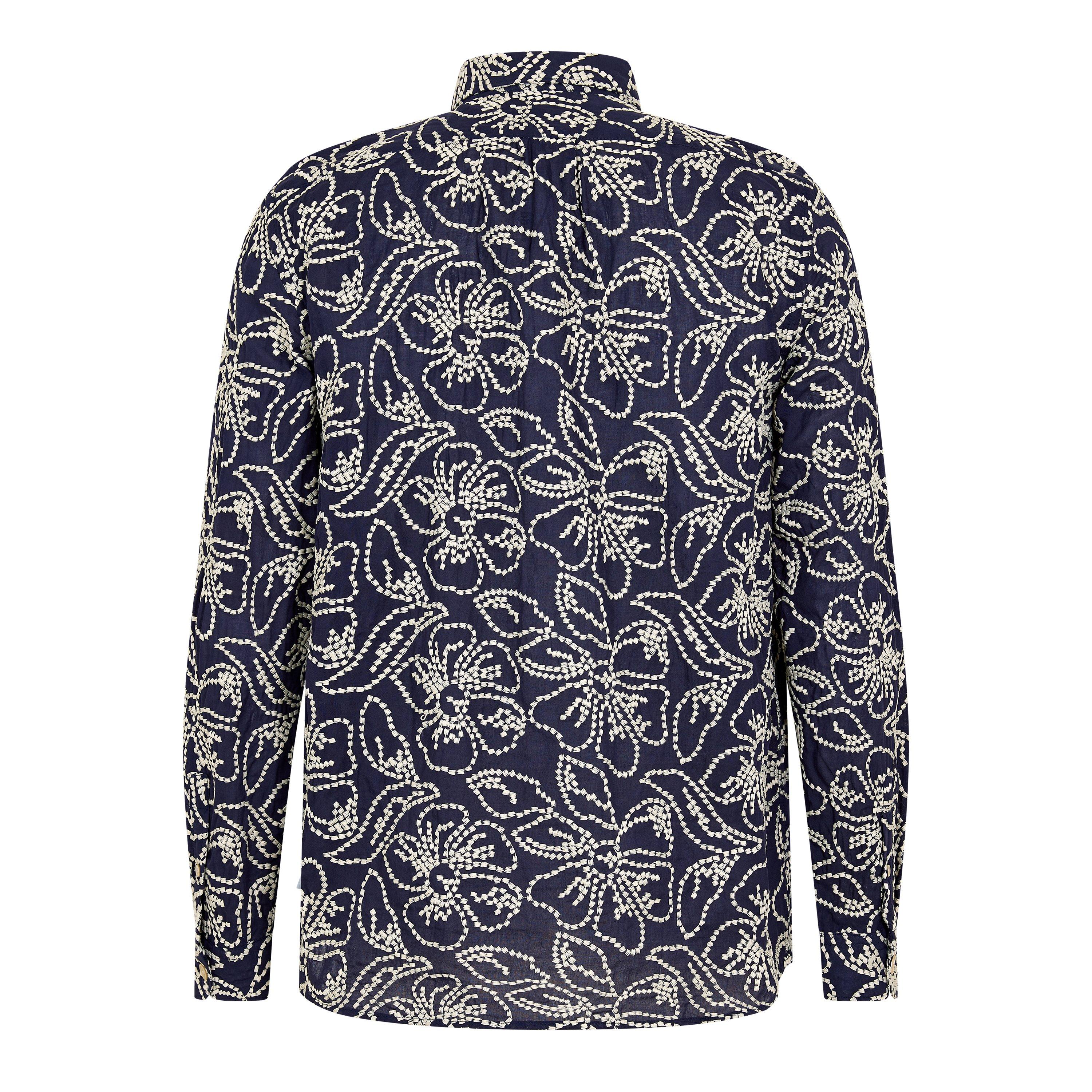 Blue 49 - PS Paul Smith - PS Flower LS Shirt Sn61 - 2