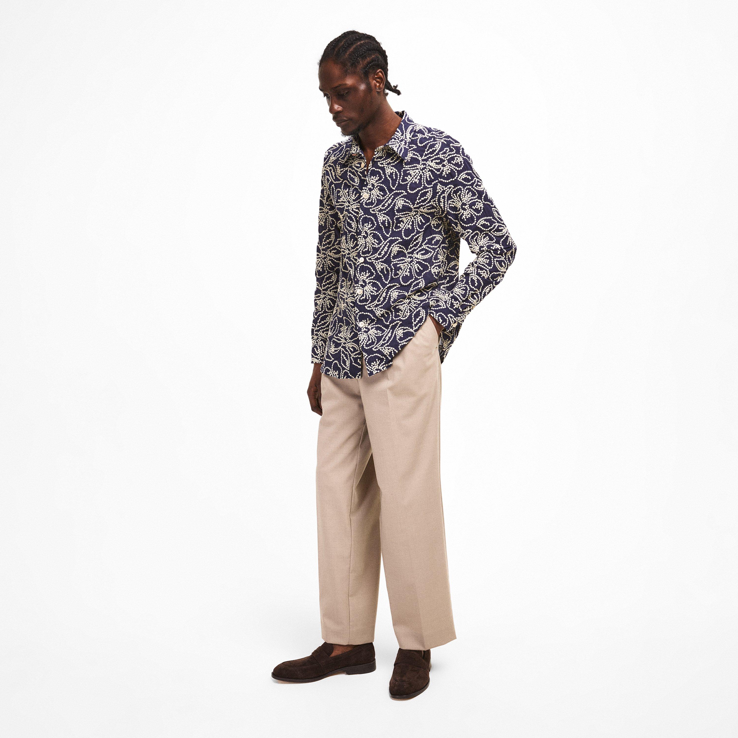 Blue 49 - PS Paul Smith - PS Flower LS Shirt Sn61 - 6