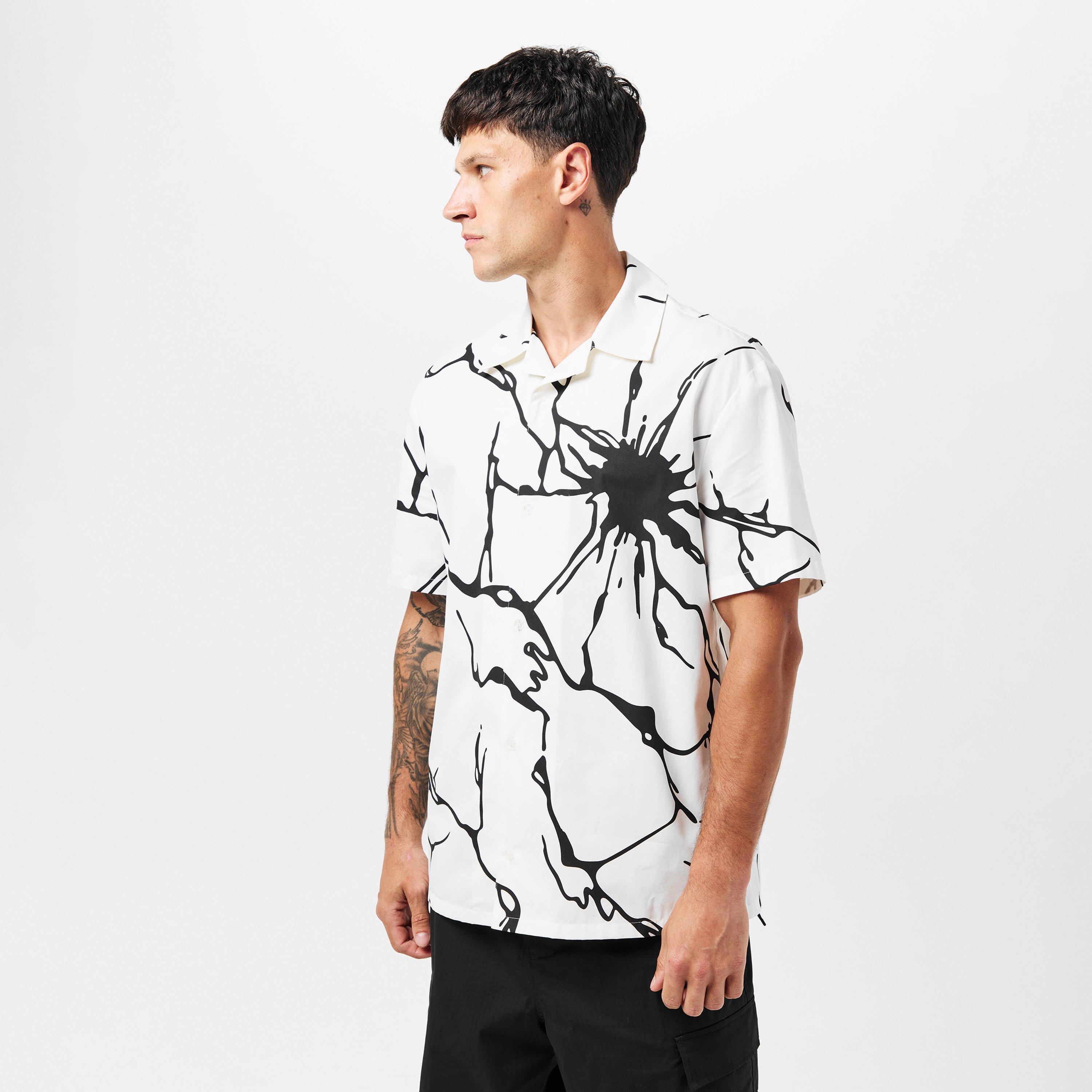 White/Black - Off White - Men's Long-Sleeve Dress Shirt - 3