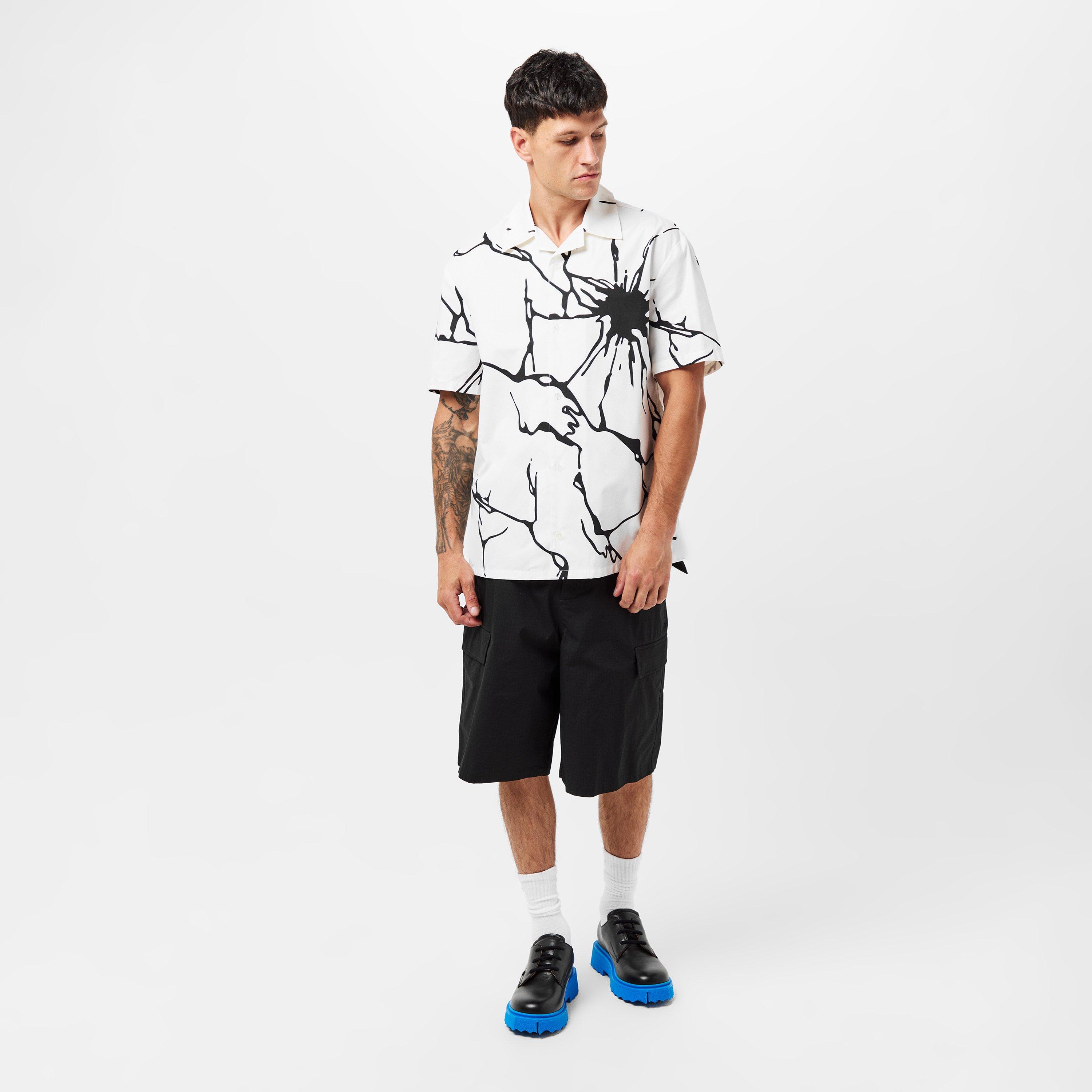 White/Black - Off White - Men's Long-Sleeve Dress Shirt - 6