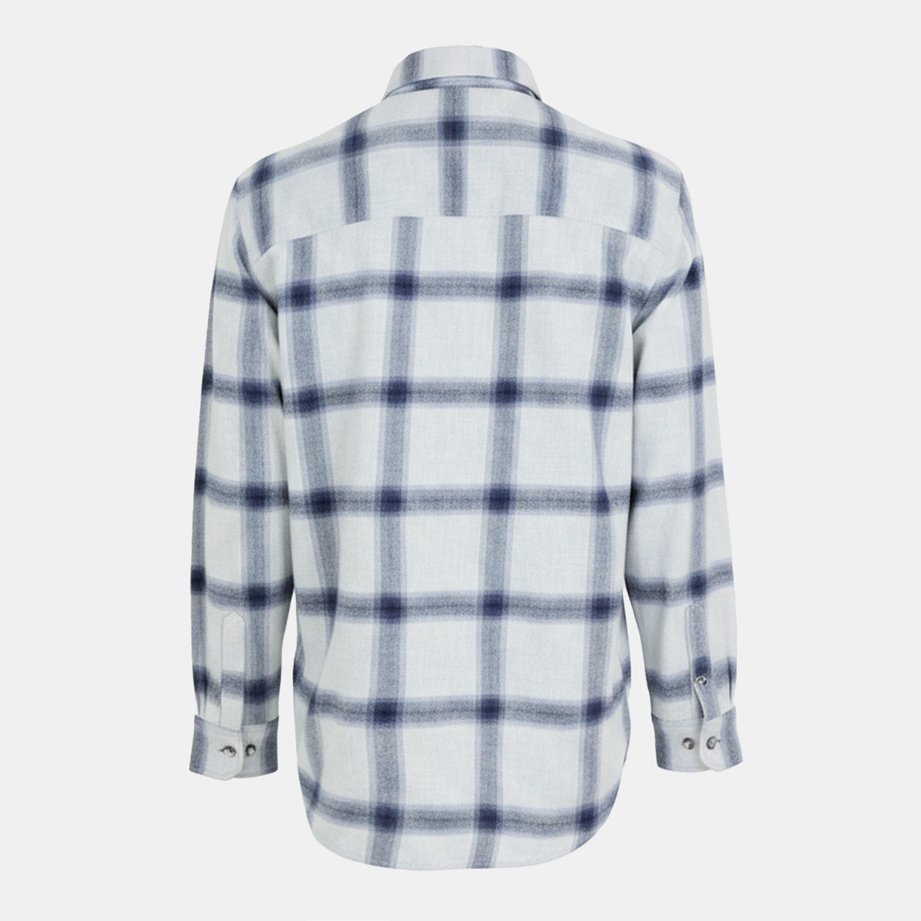 Grey Marl - Jack Wills - JW Brushed Check Flannel Long-Sleeve Patterned Shirt - 2
