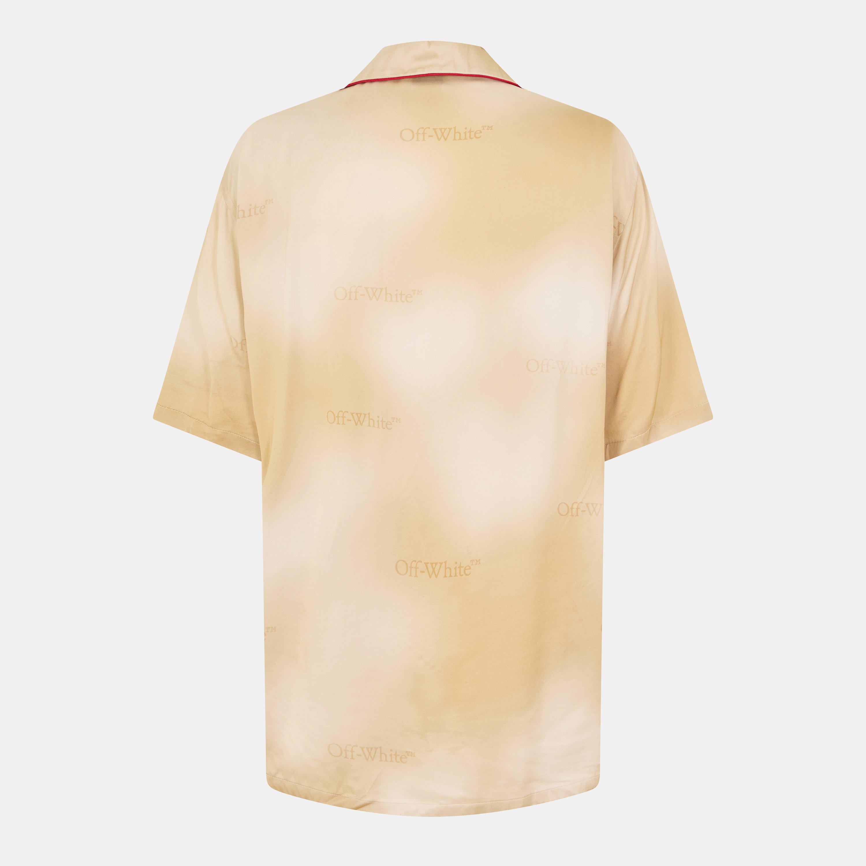 Beige/White - Off White - Men's Long-Sleeve Dress Shirt - 2