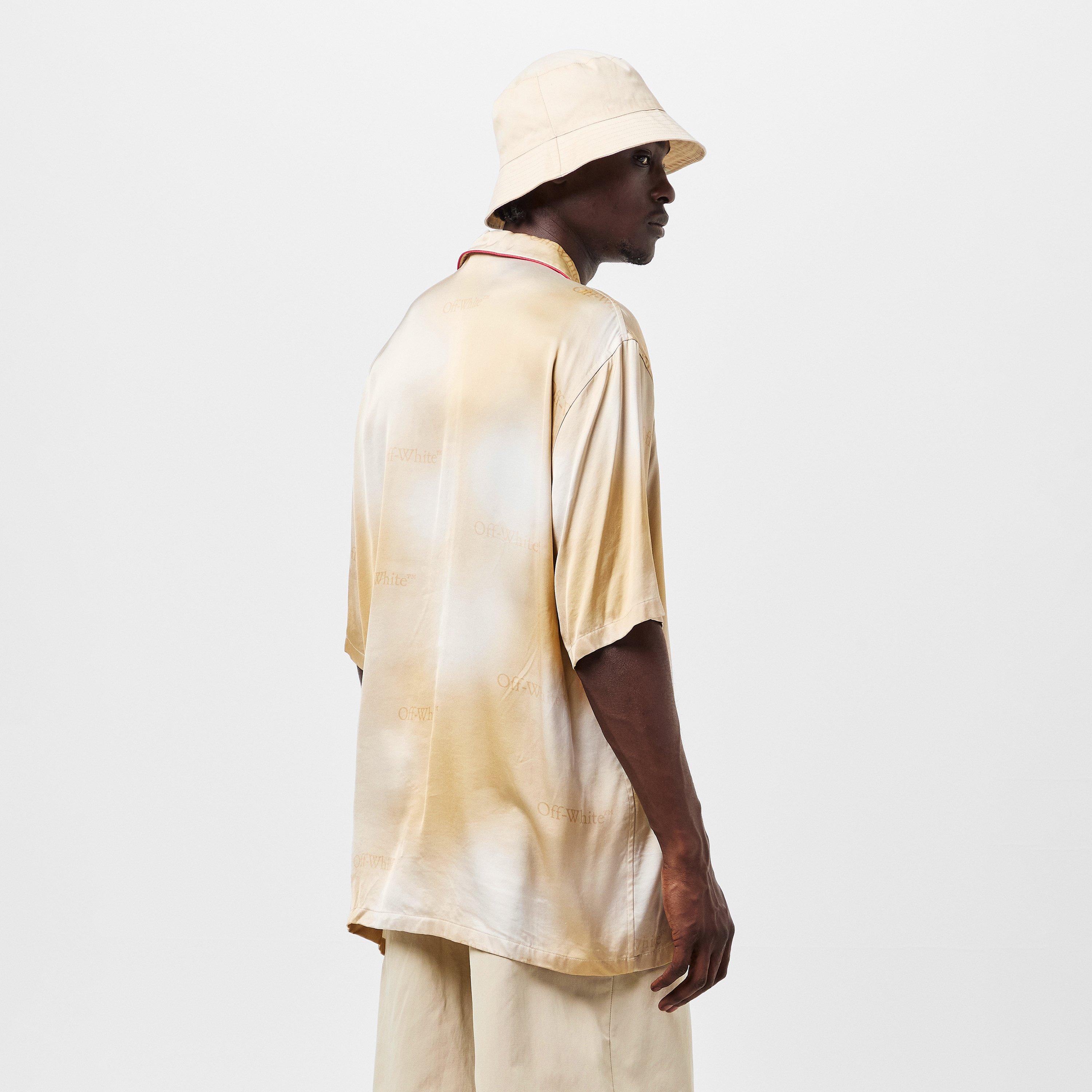 Beige/White - Off White - Men's Long-Sleeve Dress Shirt - 4