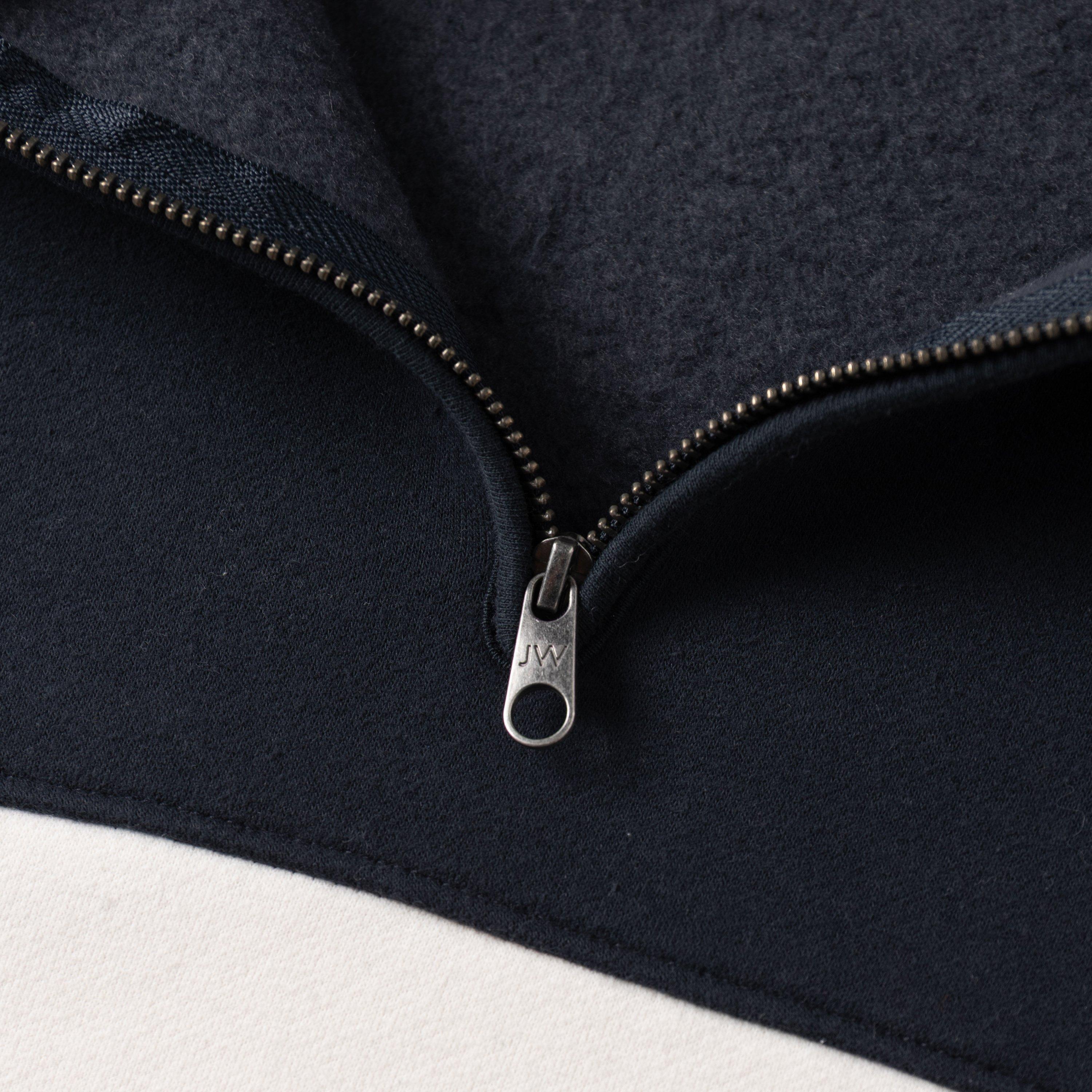 Navy - Jack Wills - JW Twill 1/4 Zip Sn64 - 4