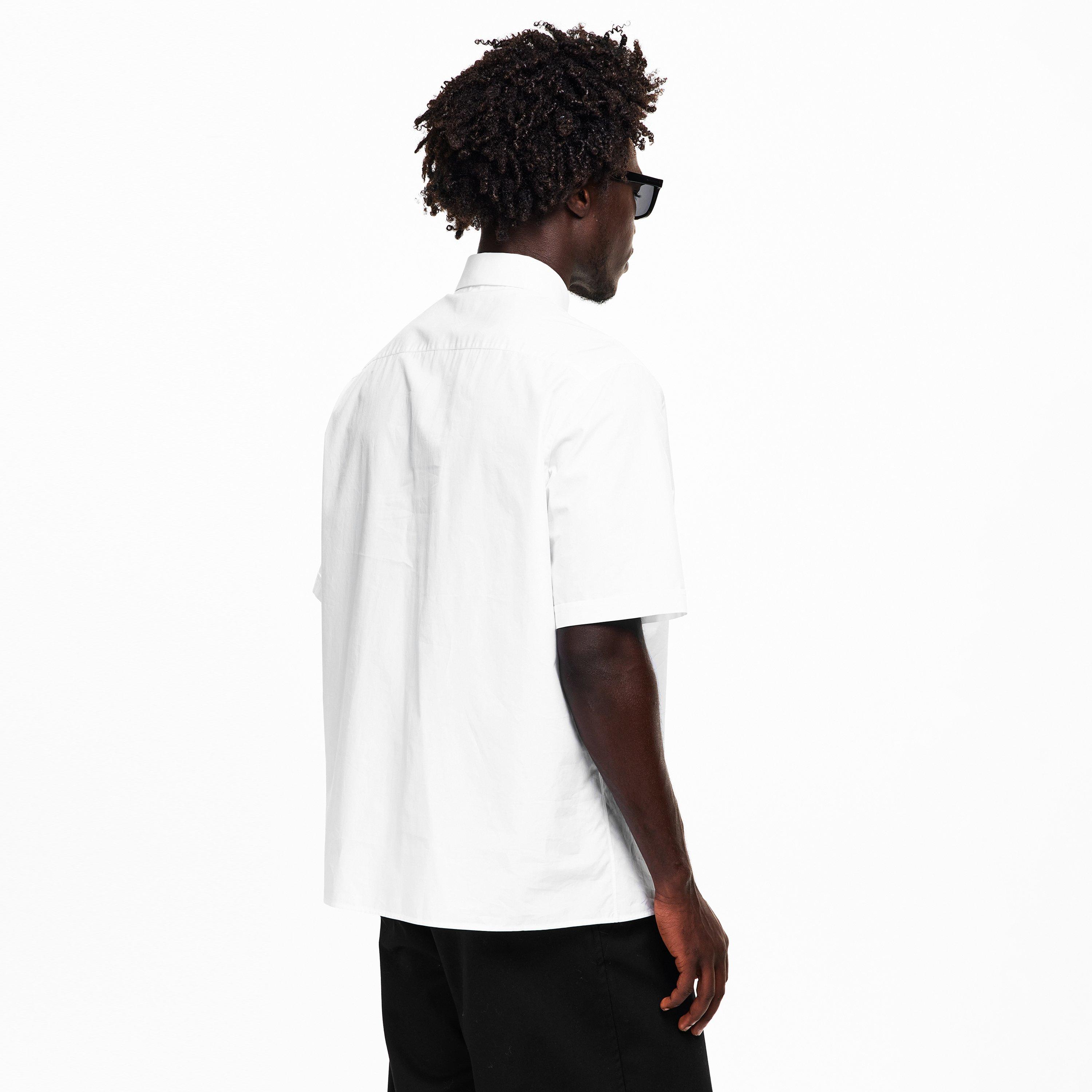 White - Fendi - Men's Boxy Short Sleeve Plain Shirt - 4